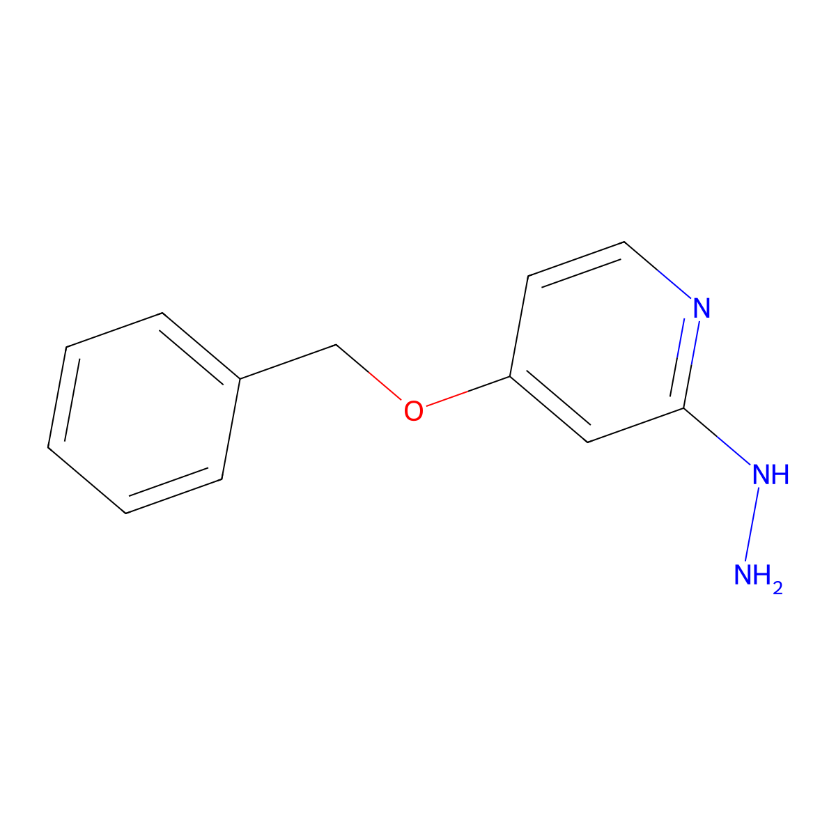 4-(Benzyloxy)-2-hydrazinylpyridine molecular structure, CAS 1566496-90-9