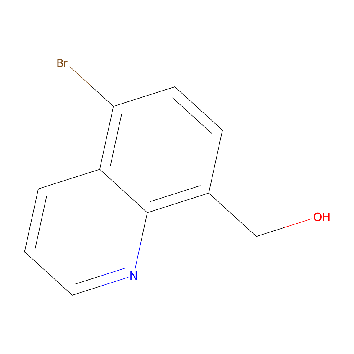 (5-Bromoquinolin-8-yl)methanol molecular structure, CAS 1566502-75-7