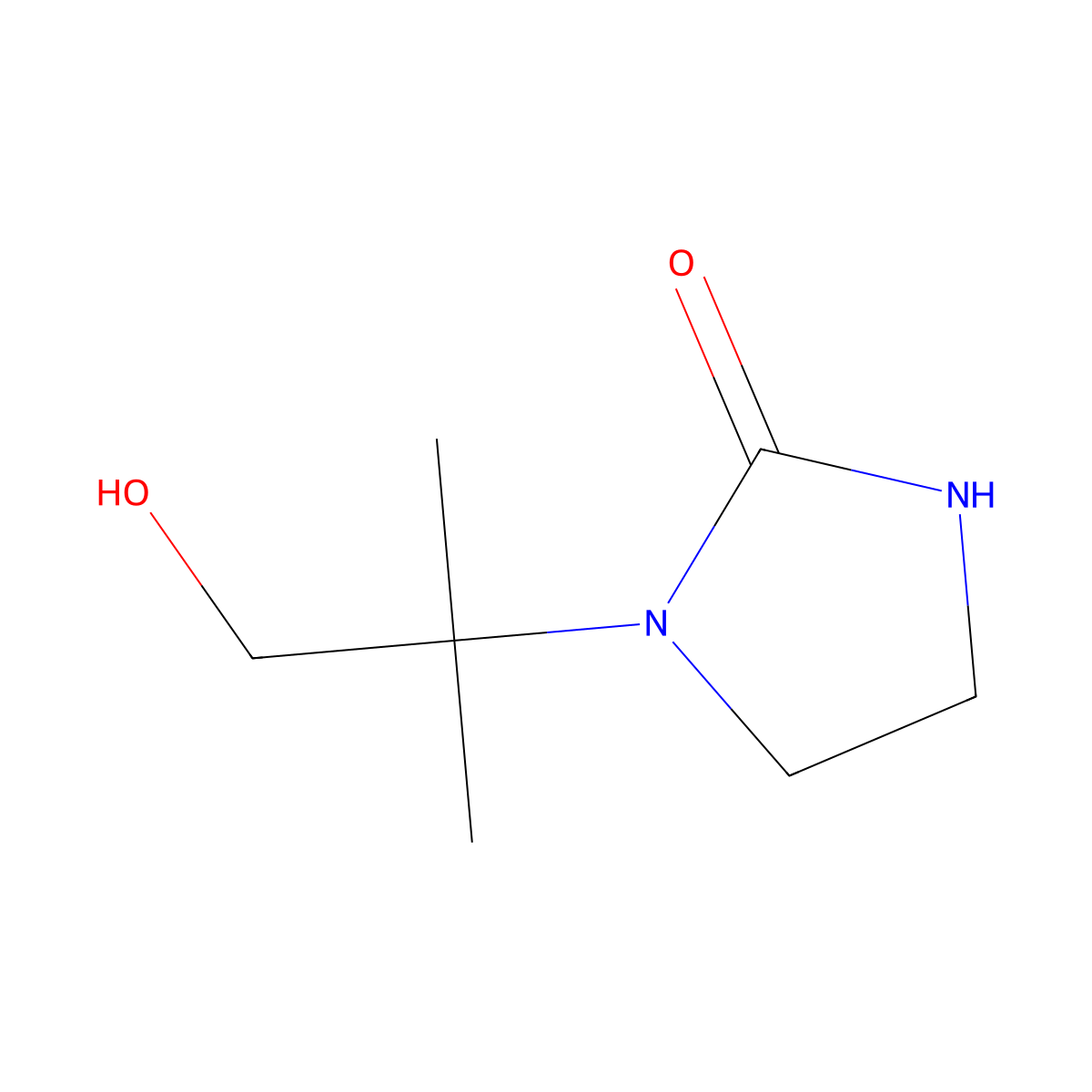 1-(1-Hydroxy-2-methylpropan-2-yl)imidazolidin-2-one molecular structure, CAS 1566510-82-4
