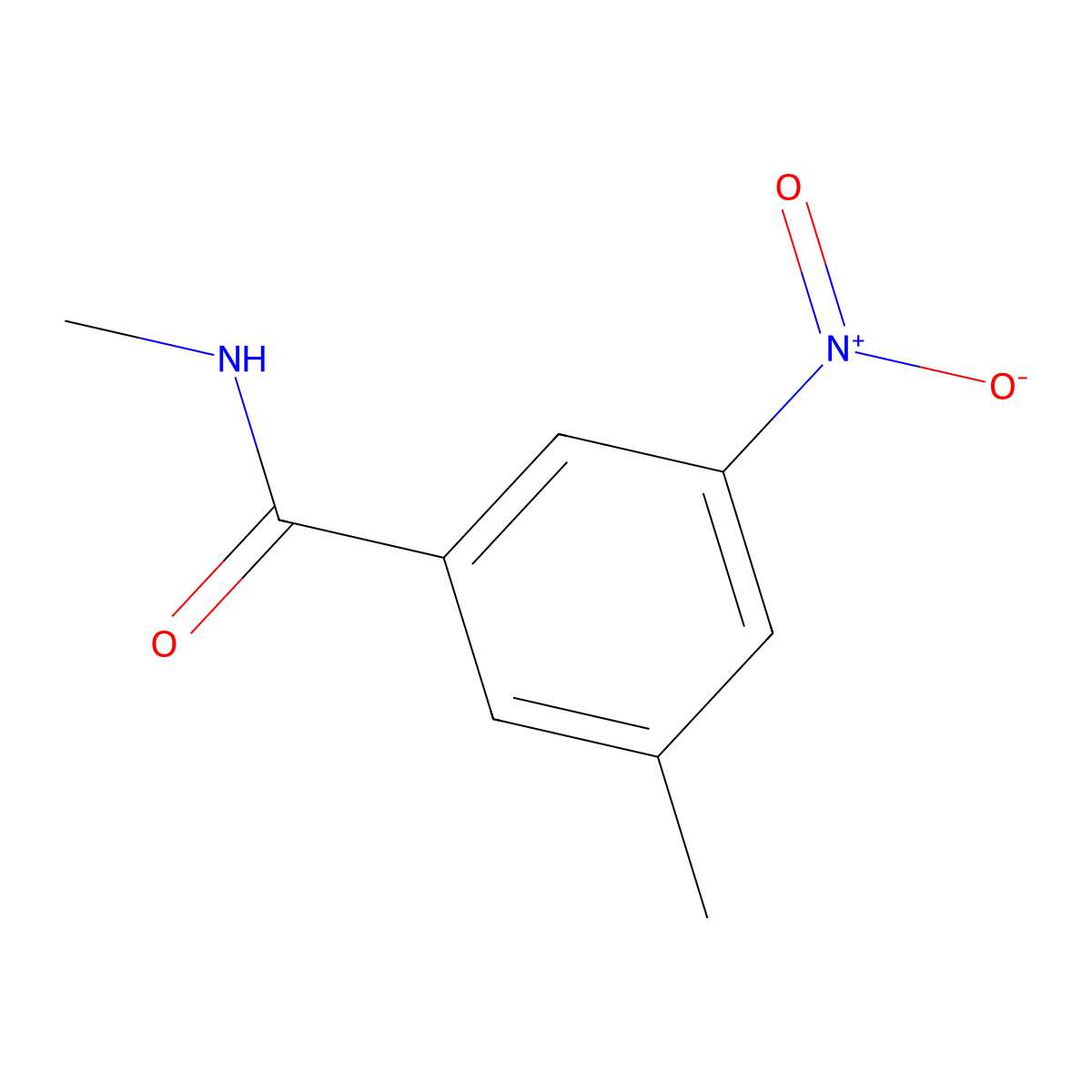 N,3-dimethyl-5-nitrobenzamide molecular structure, CAS 1566515-10-3