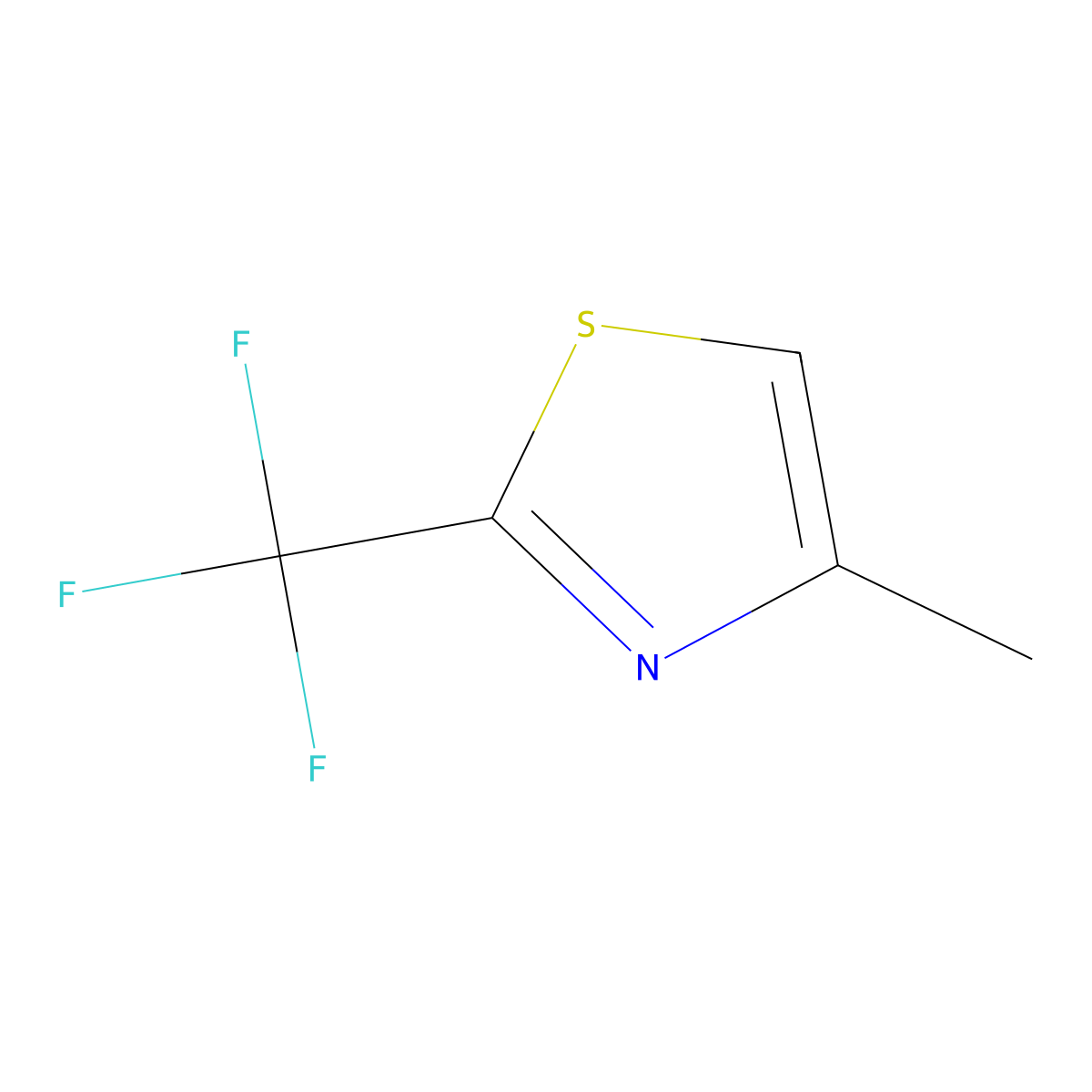 4-Methyl-2-(trifluoromethyl)thiazole molecular structure, CAS 1566540-10-0