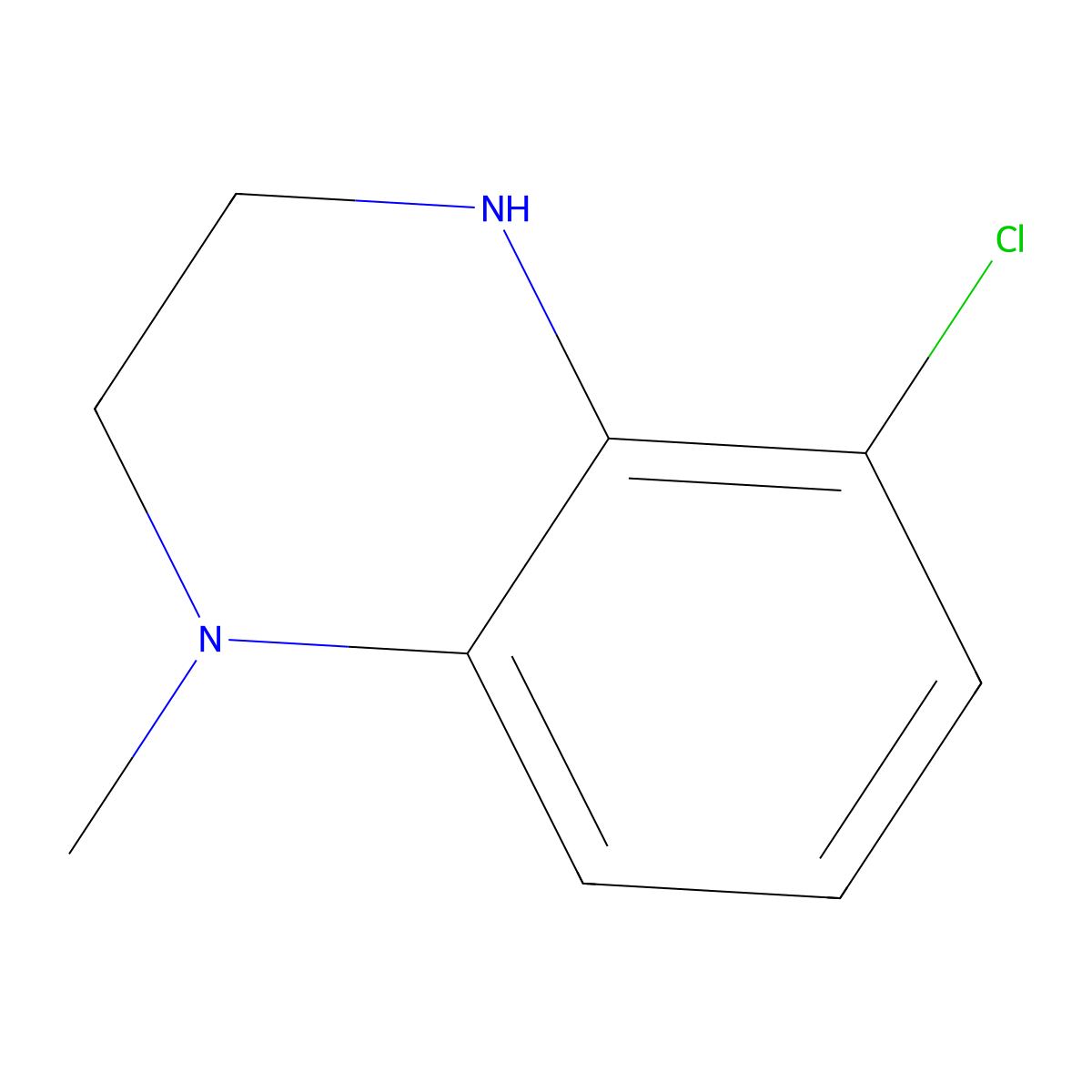 5-Chloro-1-methyl-1,2,3,4-tetrahydroquinoxaline molecular structure, CAS 1566570-90-8