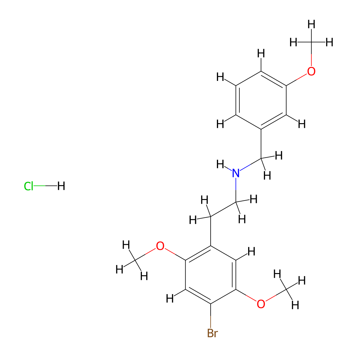 25B-NB3OMe (hydrochloride) molecular structure, CAS 1566571-55-8