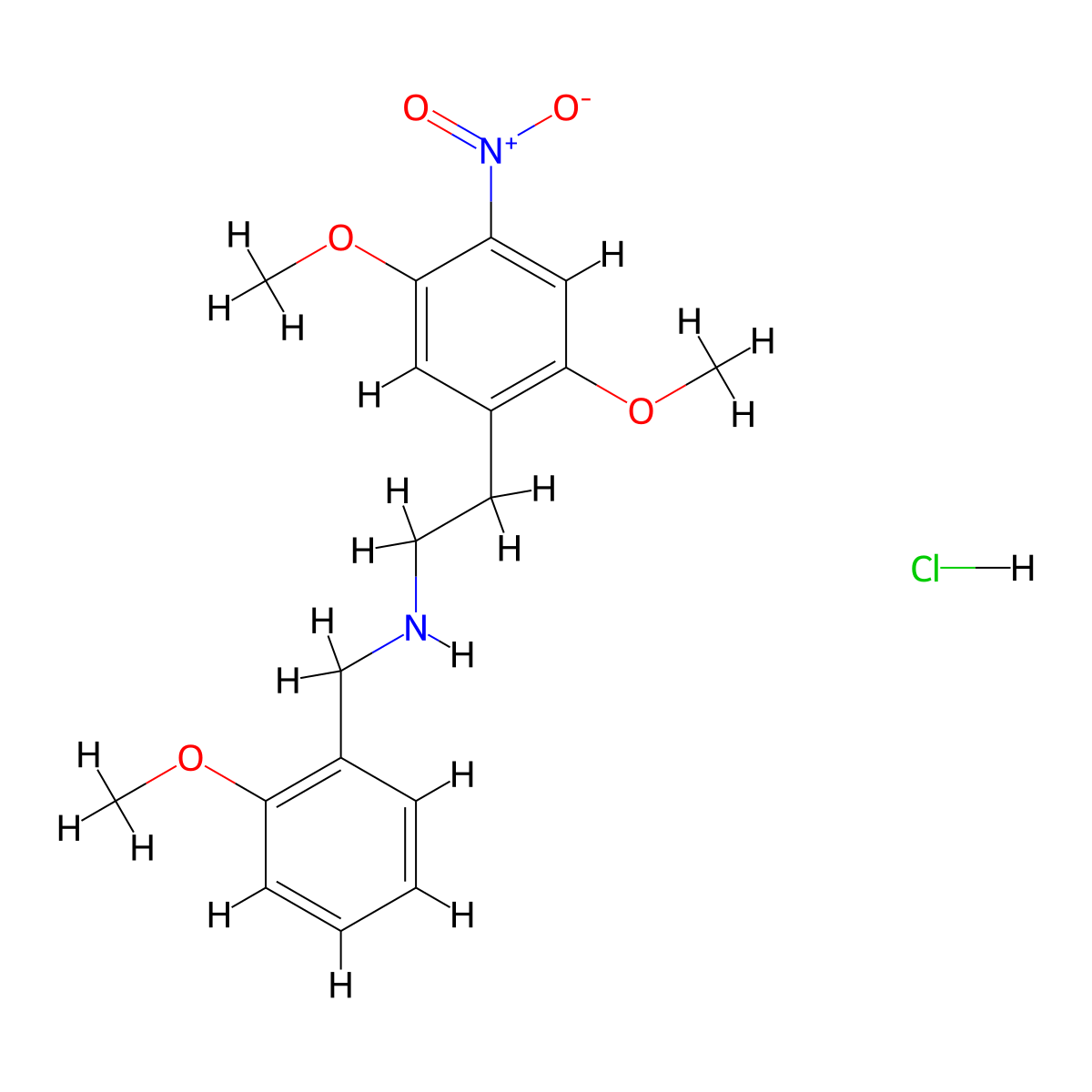 25N-NBOMe (hydrochloride) molecular structure, CAS 1566571-65-0
