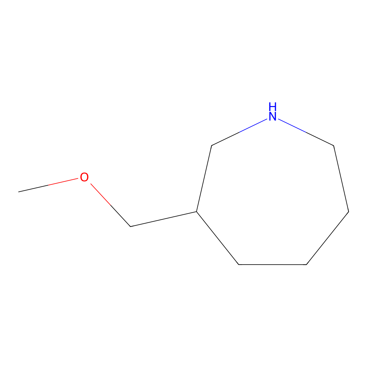 3-(Methoxymethyl)azepane molecular structure, CAS 1566574-76-2