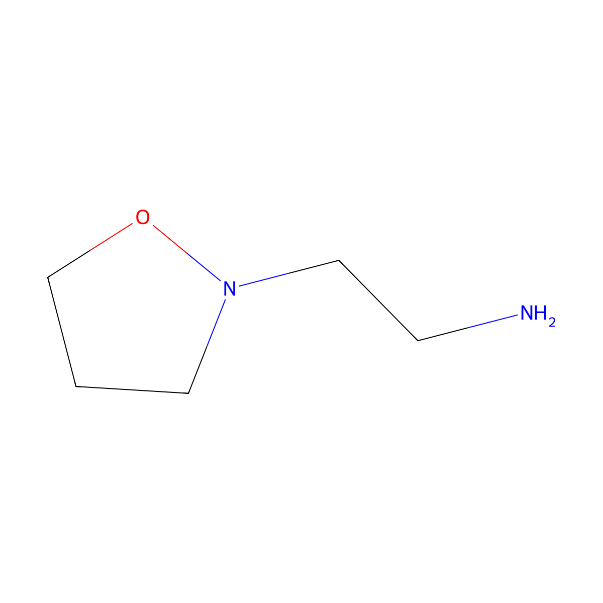 2-(1,2-Oxazolidin-2-yl)ethan-1-amine molecular structure, CAS 1566581-18-7