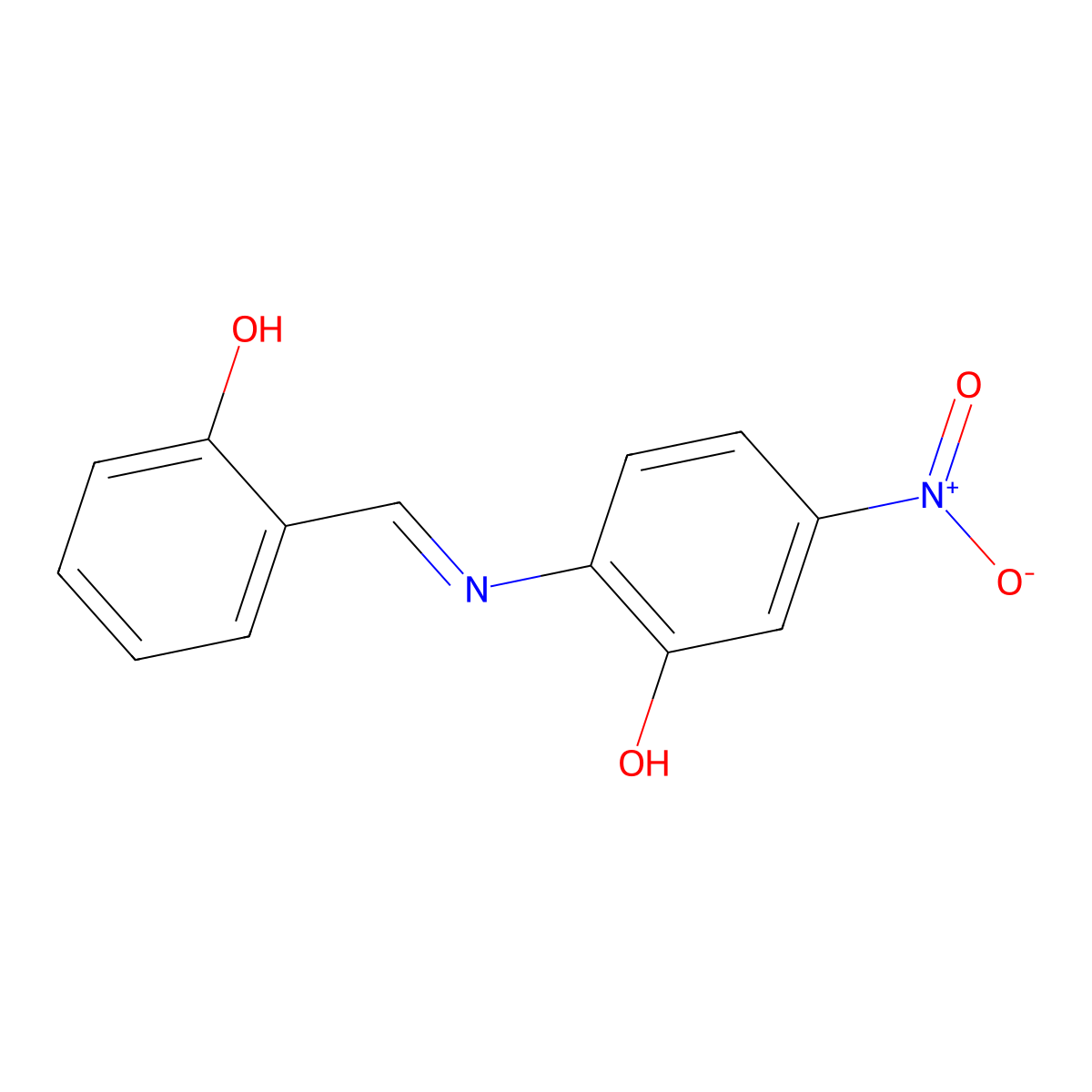2-{[(E)-(2-hydroxyphenyl)methylidene]amino}-5-nitrophenol molecular structure, CAS 15666-65-6