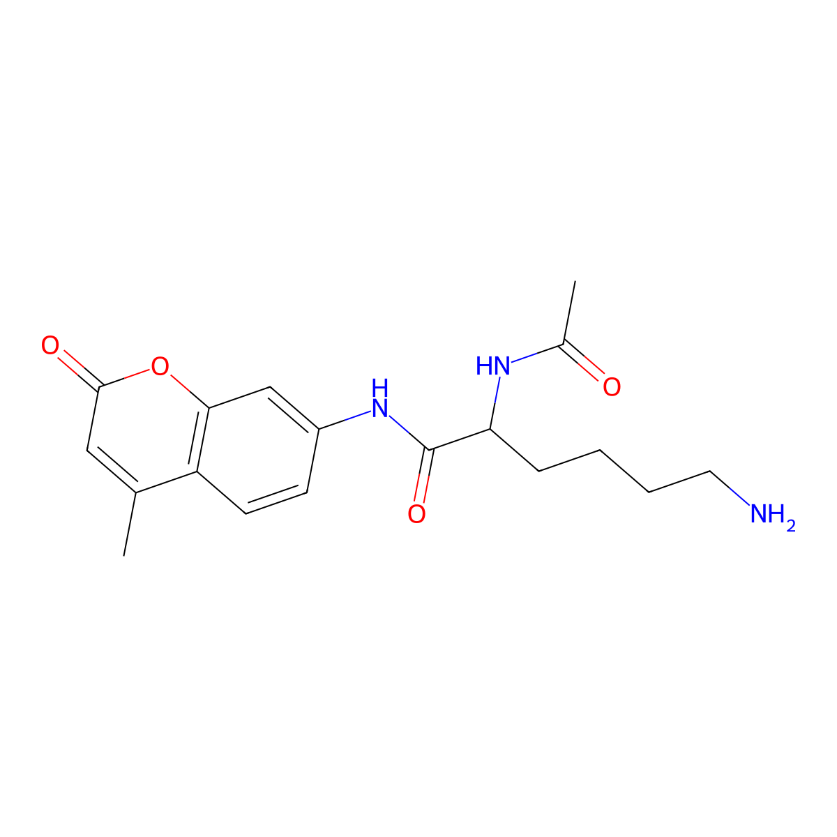 Ac-Lys-AMC molecular structure, CAS 156661-42-6