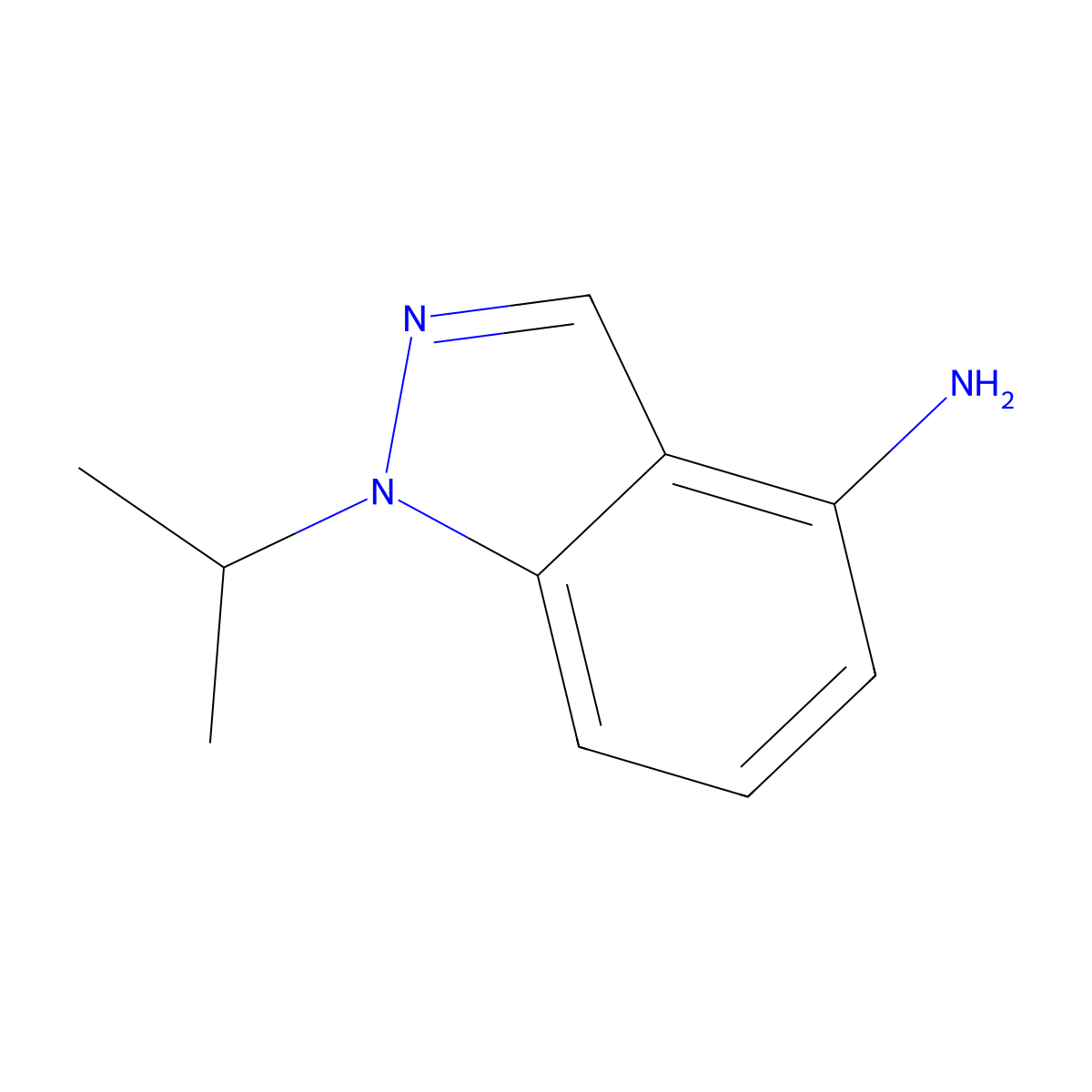 1-(Propan-2-yl)-1H-indazol-4-amine molecular structure, CAS 1566653-21-1