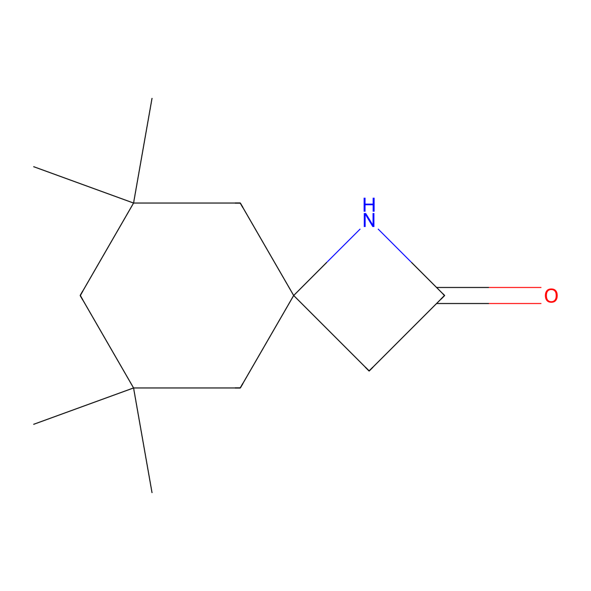 6,6,8,8-Tetramethyl-1-azaspiro[3.5]nonan-2-one molecular structure, CAS 1566660-50-1