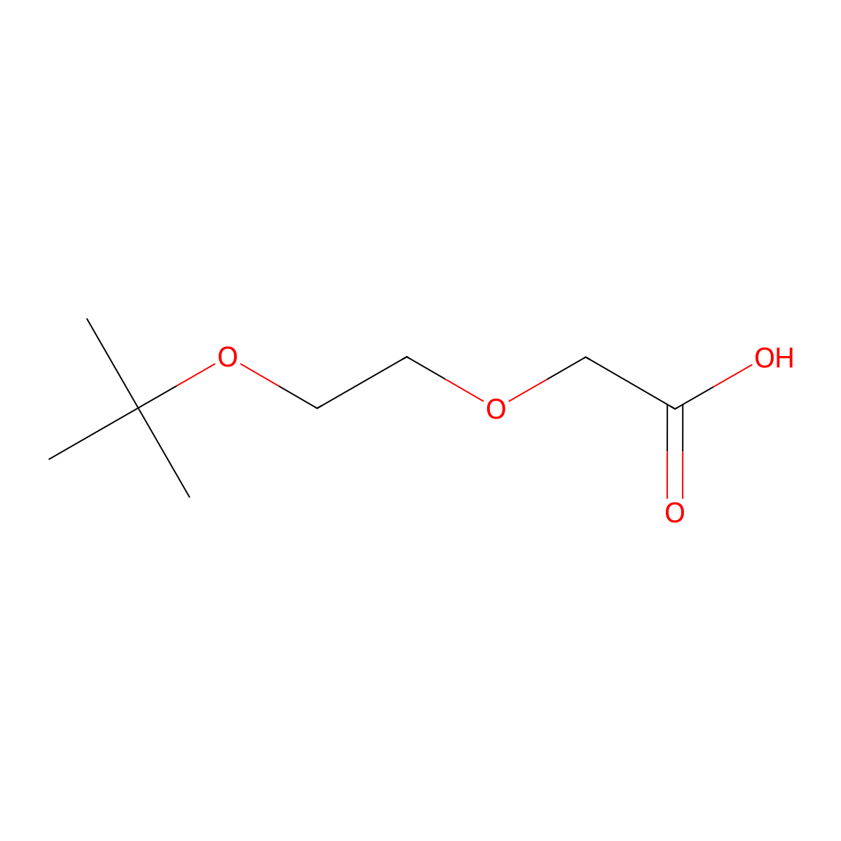 tBuO-Ethoxyacetic acid molecular structure, CAS 1566691-57-3