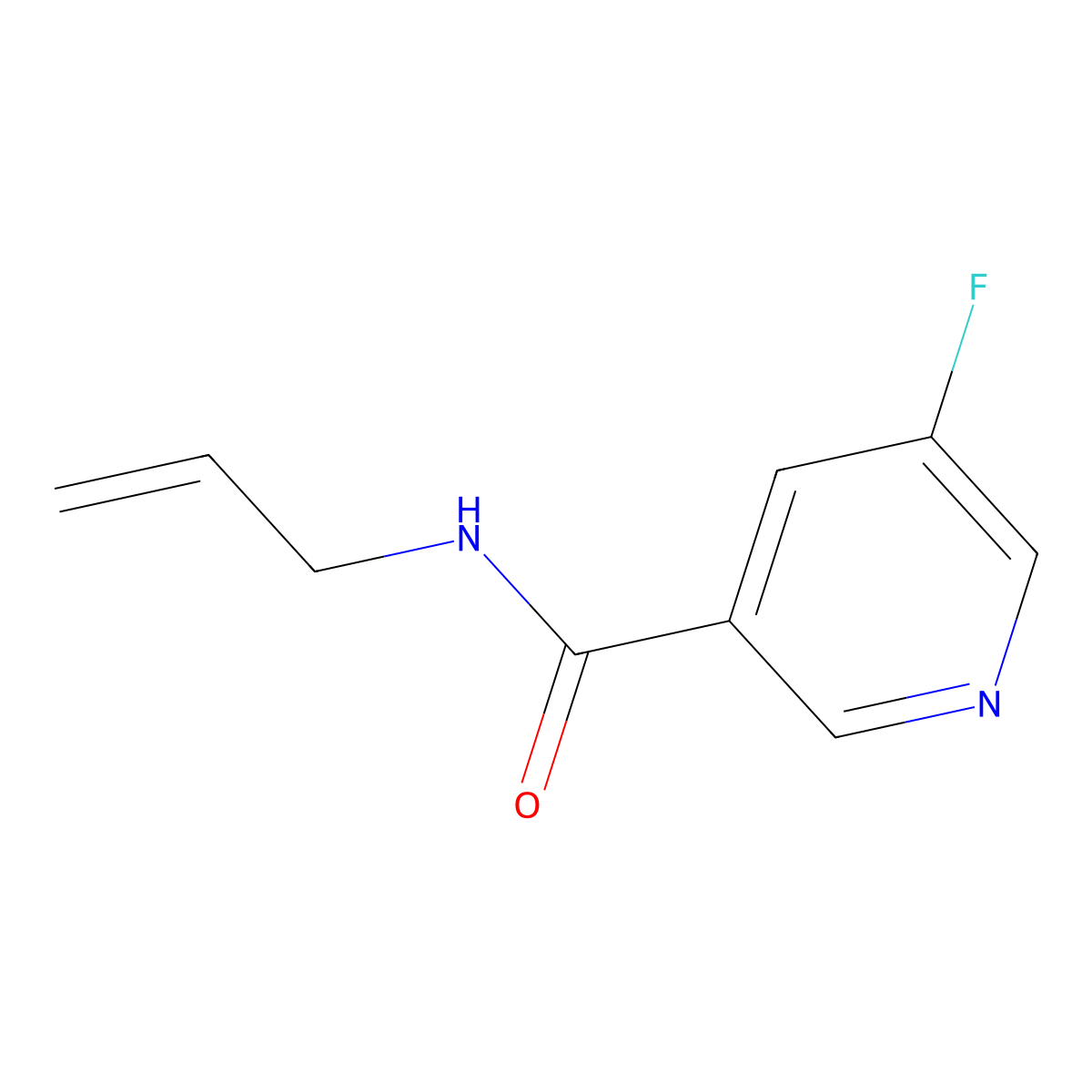 N-allyl-5-fluoronicotinamide molecular structure, CAS 1566693-59-1