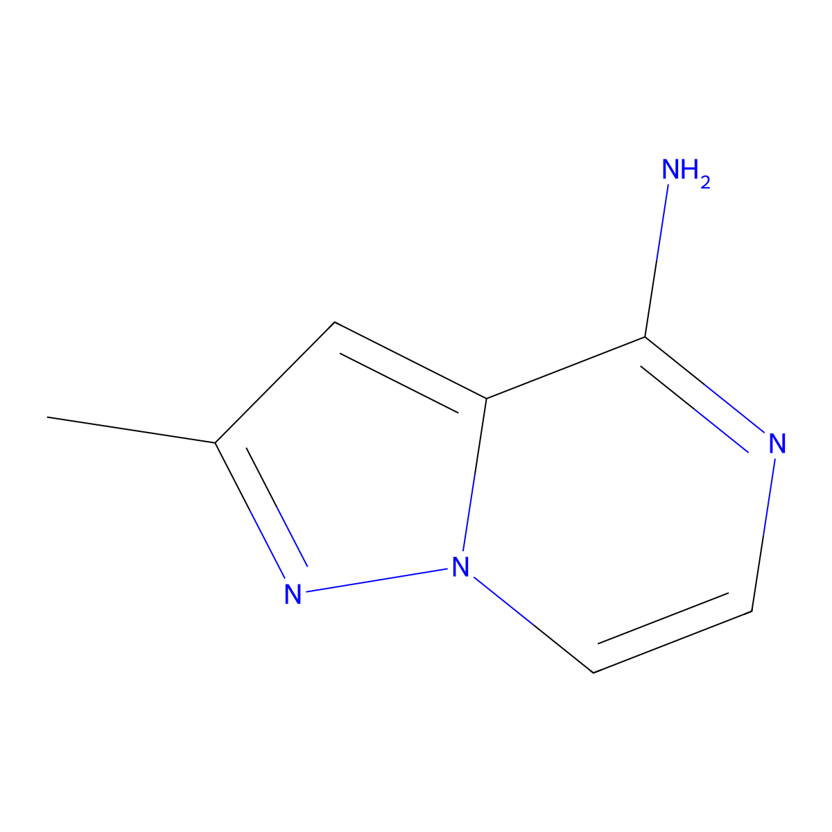 2-Methylpyrazolo[1,5-a]pyrazin-4-amine molecular structure, CAS 1566719-11-6