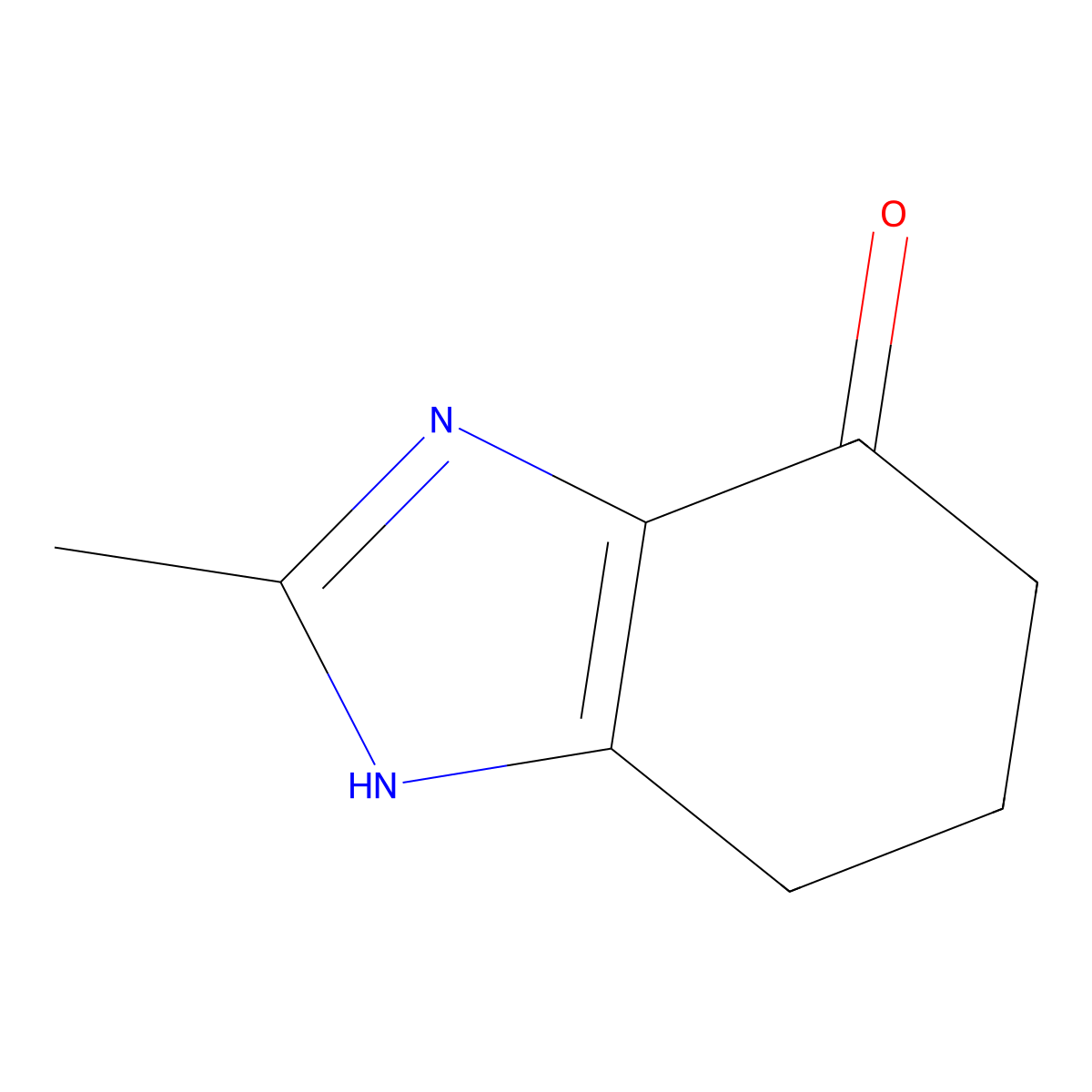 2-Methyl-1,5,6,7-tetrahydrobenzimidazol-4-one molecular structure, CAS 156674-08-7