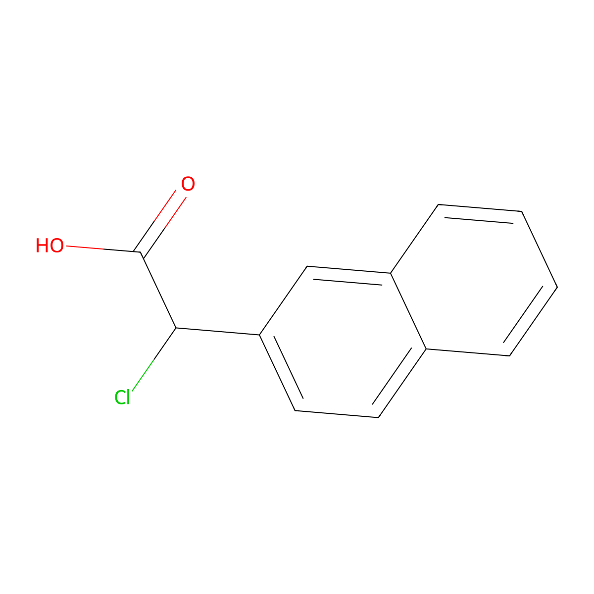 2-Chloro-2-(naphthalen-2-yl)acetic acid molecular structure, CAS 1566751-80-1