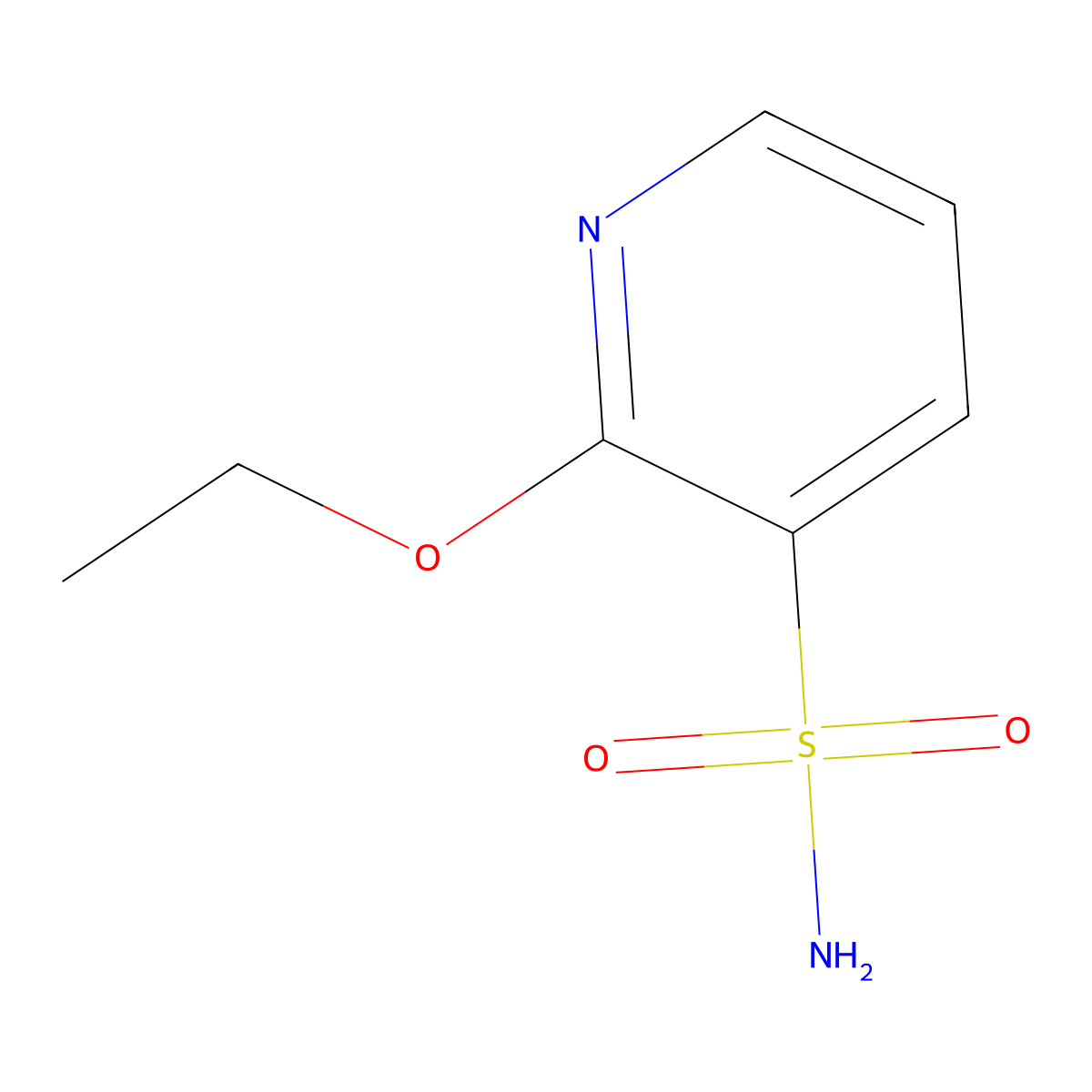 2-Ethoxypyridine-3-sulfonamide molecular structure, CAS 1566767-66-5