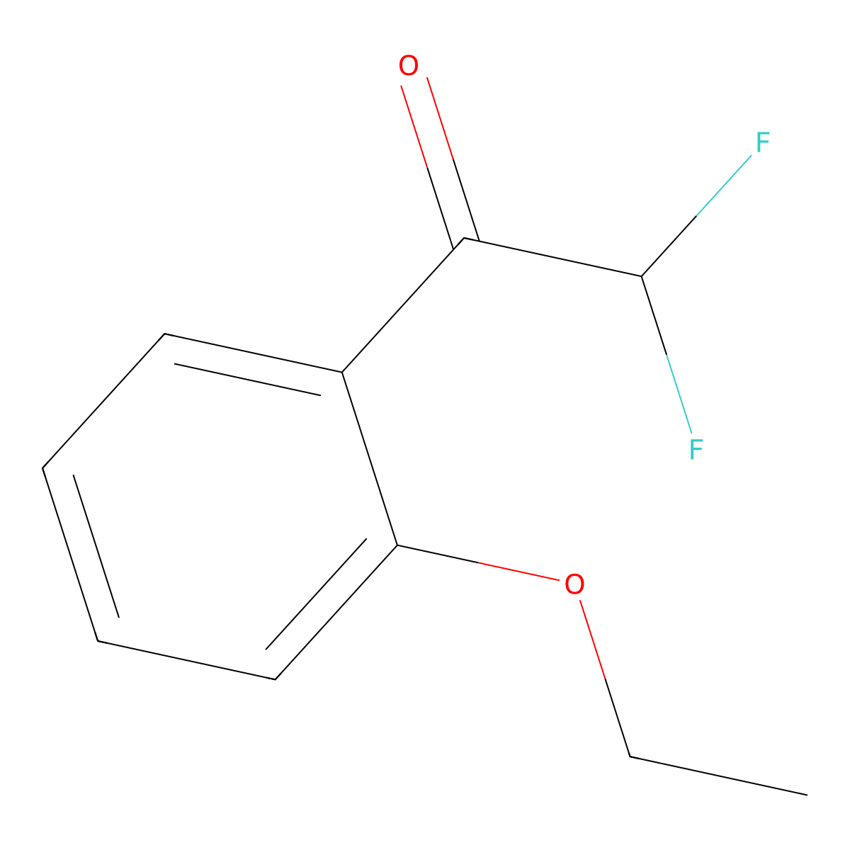 1-(2-Ethoxyphenyl)-2,2-difluoroethan-1-one molecular structure, CAS 1566808-37-4