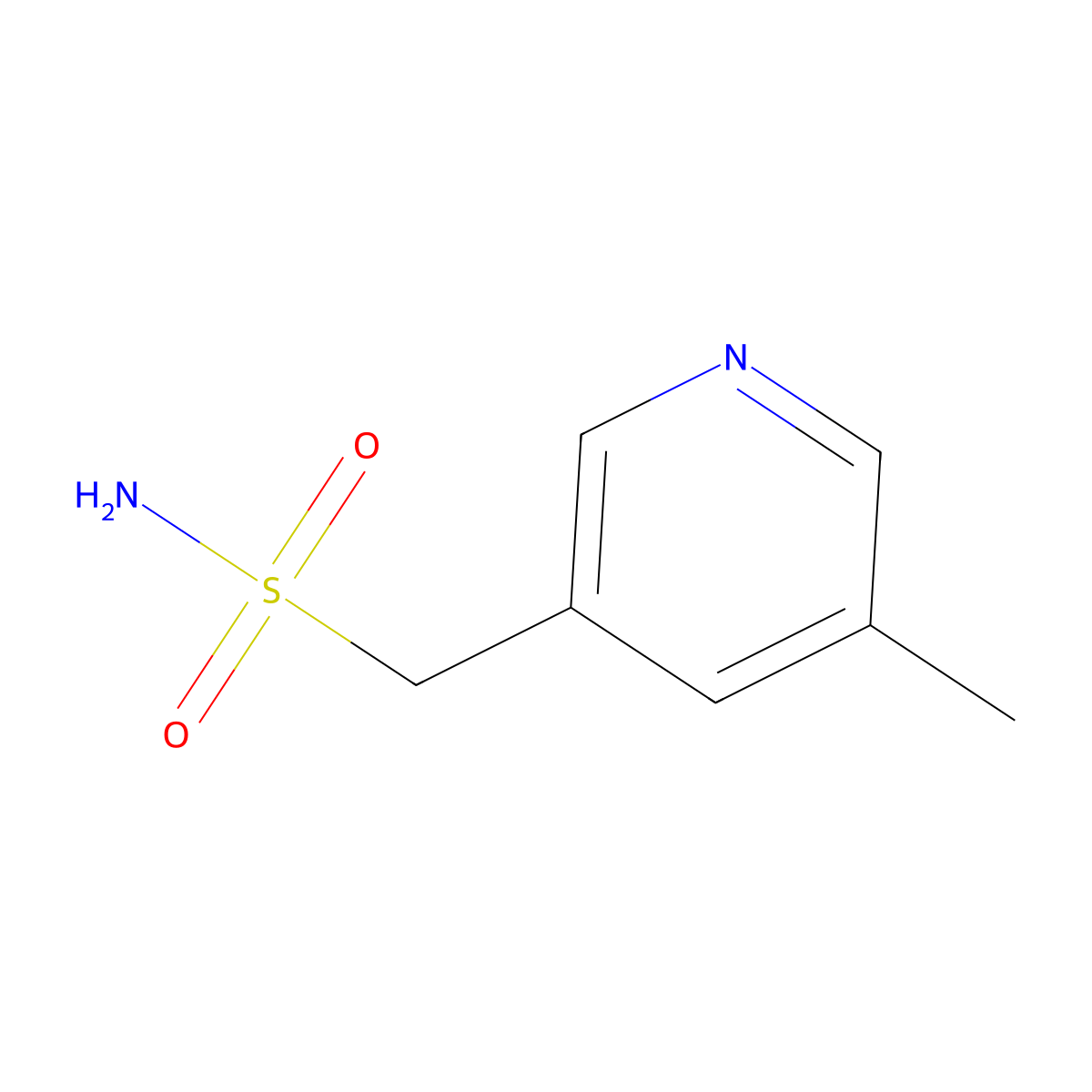 (5-Methylpyridin-3-yl)methanesulfonamide molecular structure, CAS 1566811-56-0