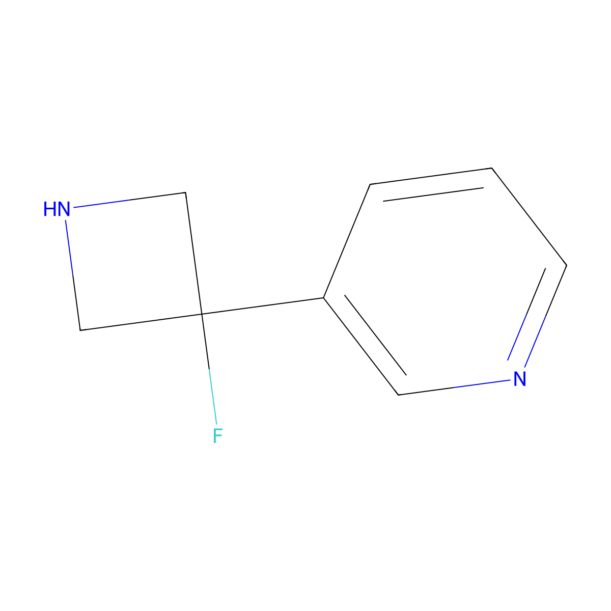 3-(3-Fluoroazetidin-3-yl)pyridine molecular structure, CAS 1566824-12-1