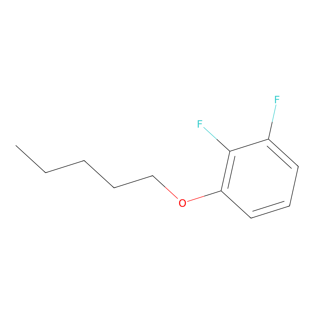 1,2-Difluoro-3-(pentyloxy)benzene molecular structure, CAS 156684-90-1