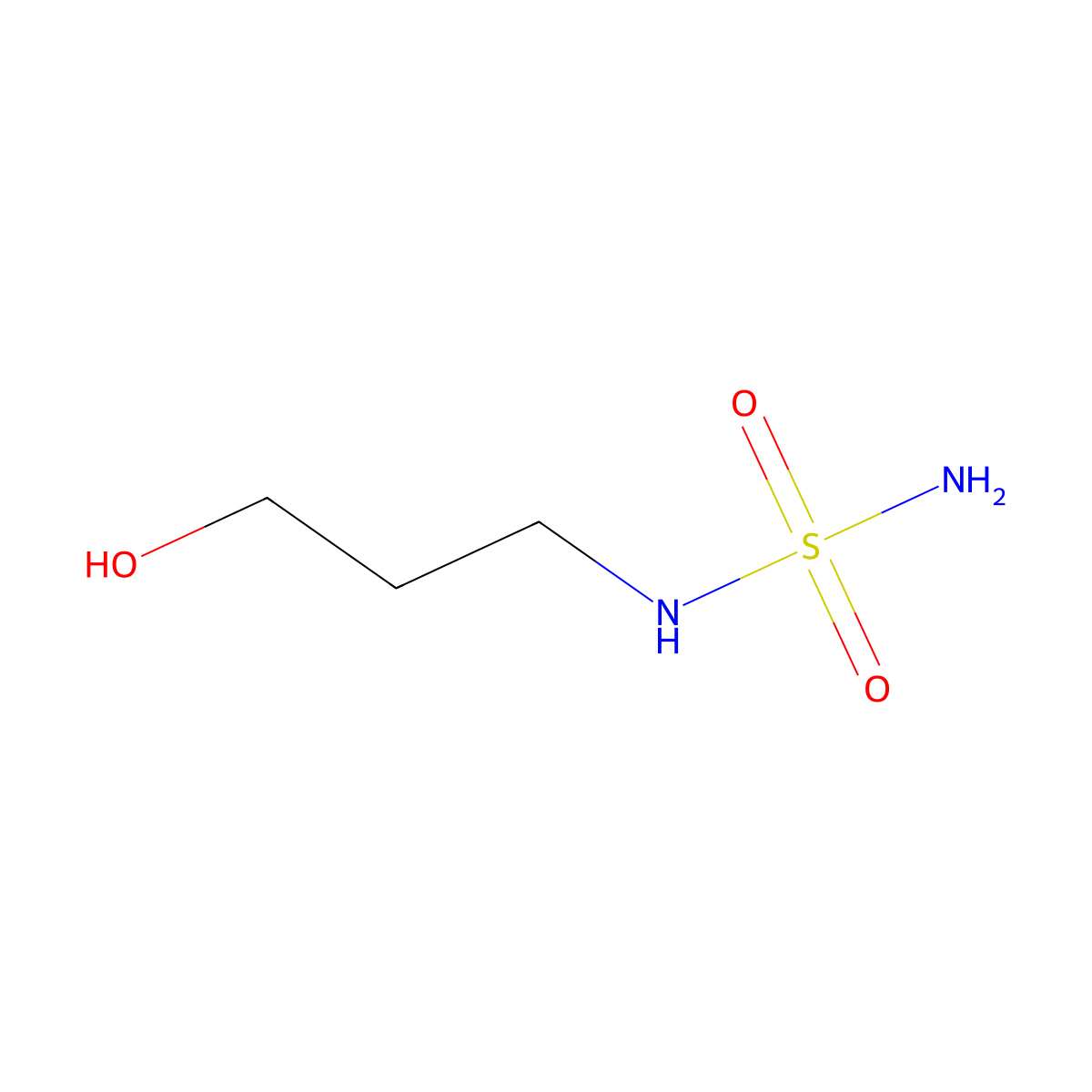 (3-Hydroxypropyl)(sulfamoyl)amine molecular structure, CAS 1566860-09-0