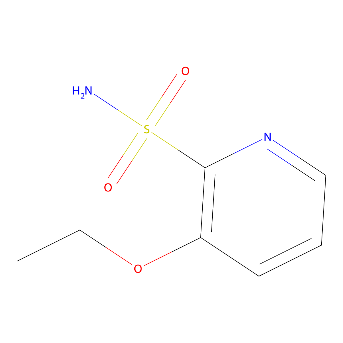 3-Ethoxypyridine-2-sulfonamide molecular structure, CAS 1566861-15-1