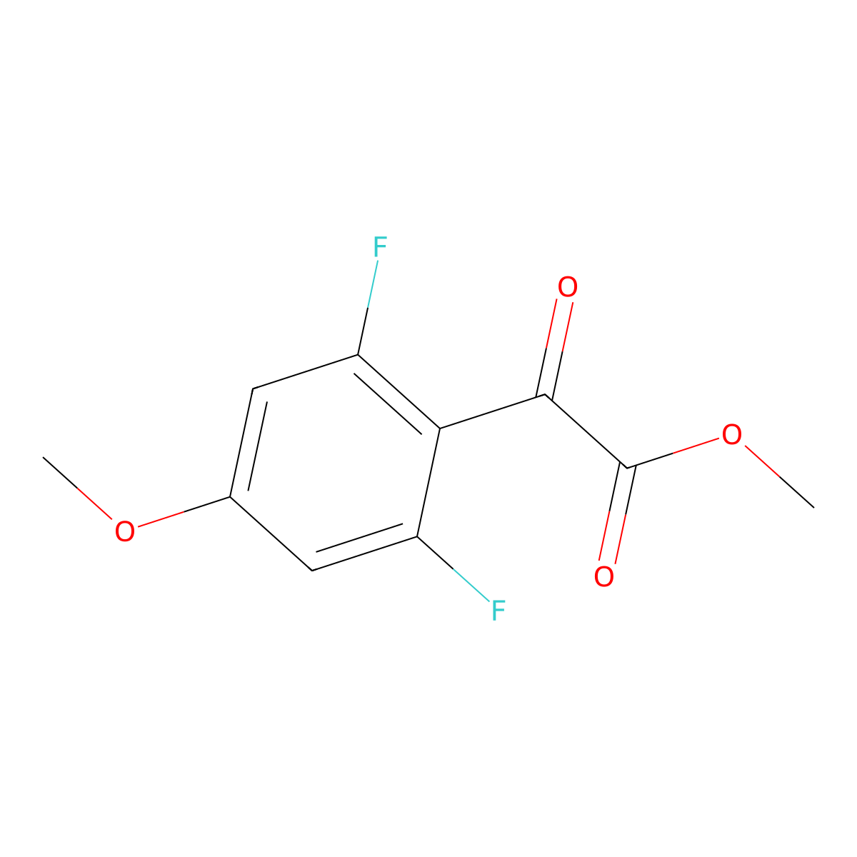 Methyl 2,6-difluoro-4-methoxy-alpha-oxobenZeneacetate molecular structure, CAS 1566882-11-8