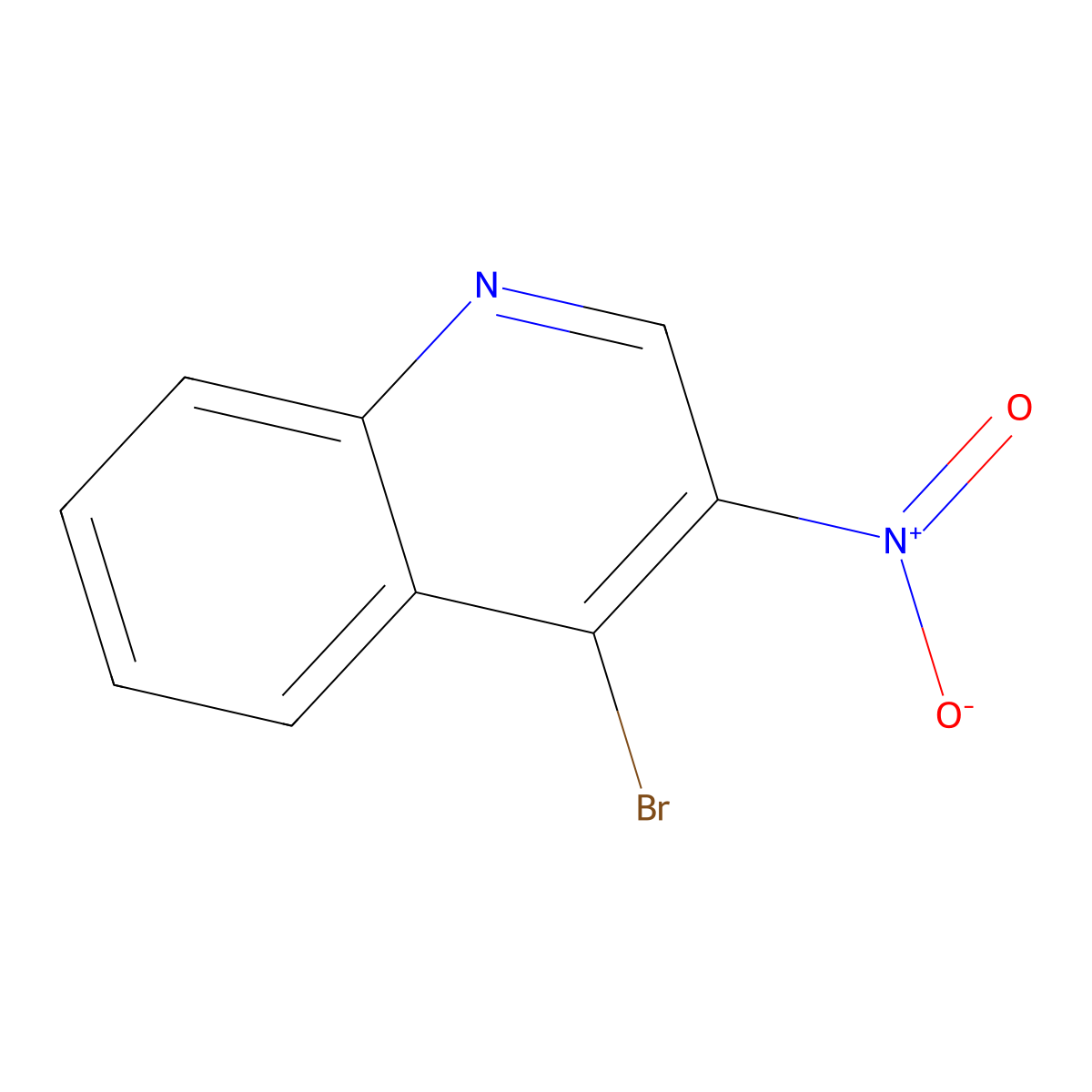 4-Bromo-3-nitroquinoline molecular structure, CAS 1566897-26-4