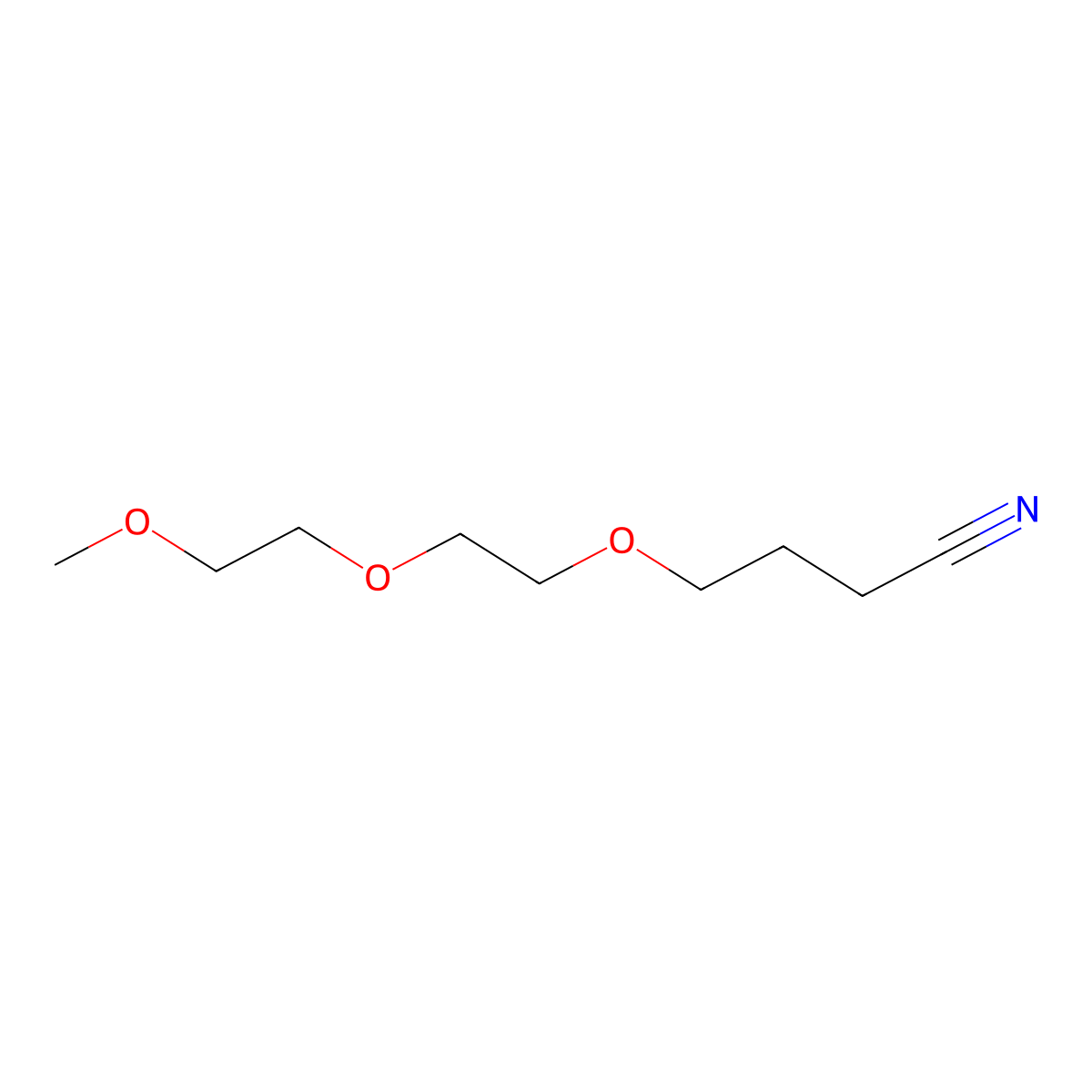 4-[2-(2-Methoxyethoxy)ethoxy]butanenitrile molecular structure, CAS 1566897-75-3
