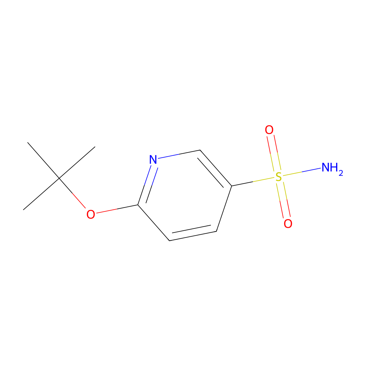 6-(Tert-butoxy)pyridine-3-sulfonamide molecular structure, CAS 1566900-71-7