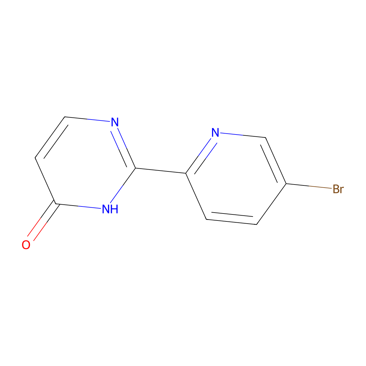 2-(5-Bromopyridin-2-yl)pyrimidin-4-ol molecular structure, CAS 1566901-84-5