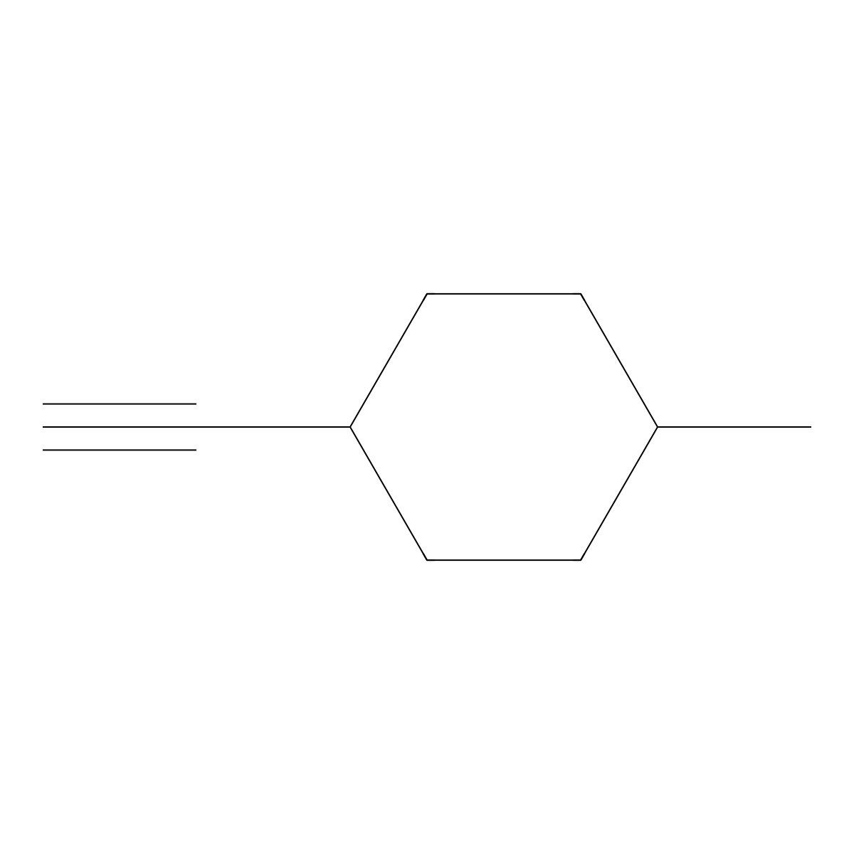 1-Ethynyl-4-methylcyclohexane molecular structure, CAS 1566918-82-8