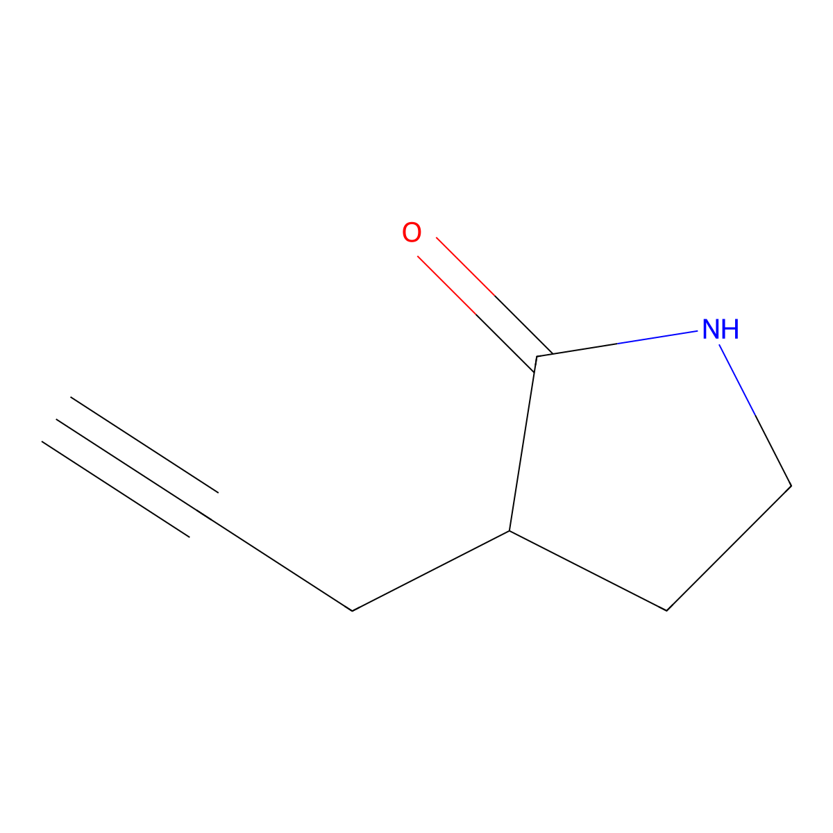 3-(Prop-2-yn-1-yl)pyrrolidin-2-one molecular structure, CAS 1566922-31-3