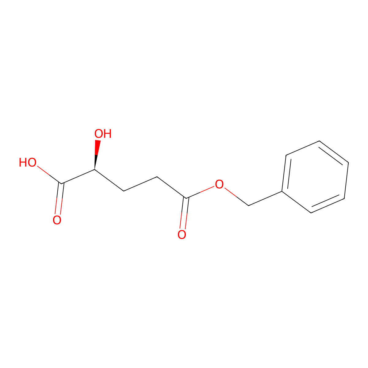 (S)-2-Hydroxy-pentanedioic Acid 5-(Phenylmethyl) Ester molecular structure, CAS 156693-50-4
