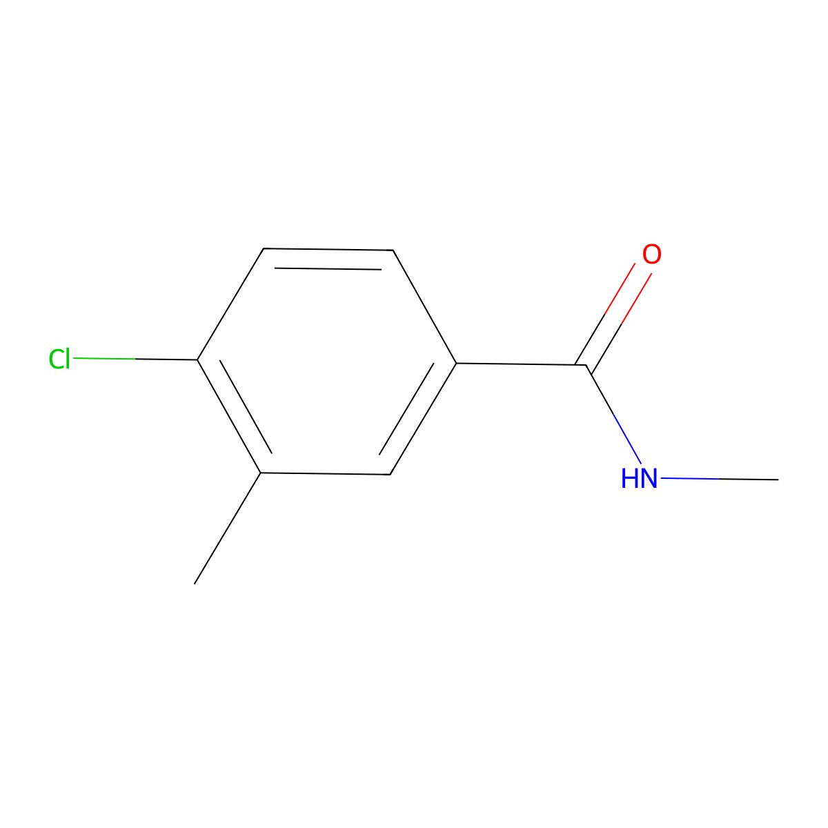 4-chloro-N,3-dimethylbenzamide molecular structure, CAS 1566937-92-5