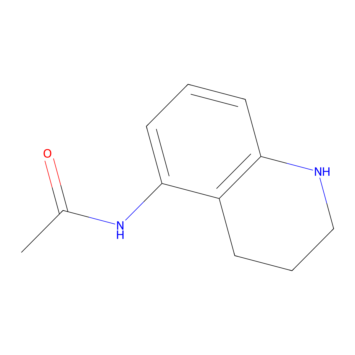 N-(1,2,3,4-tetrahydroquinolin-5-yl)acetamide molecular structure, CAS 156694-10-9