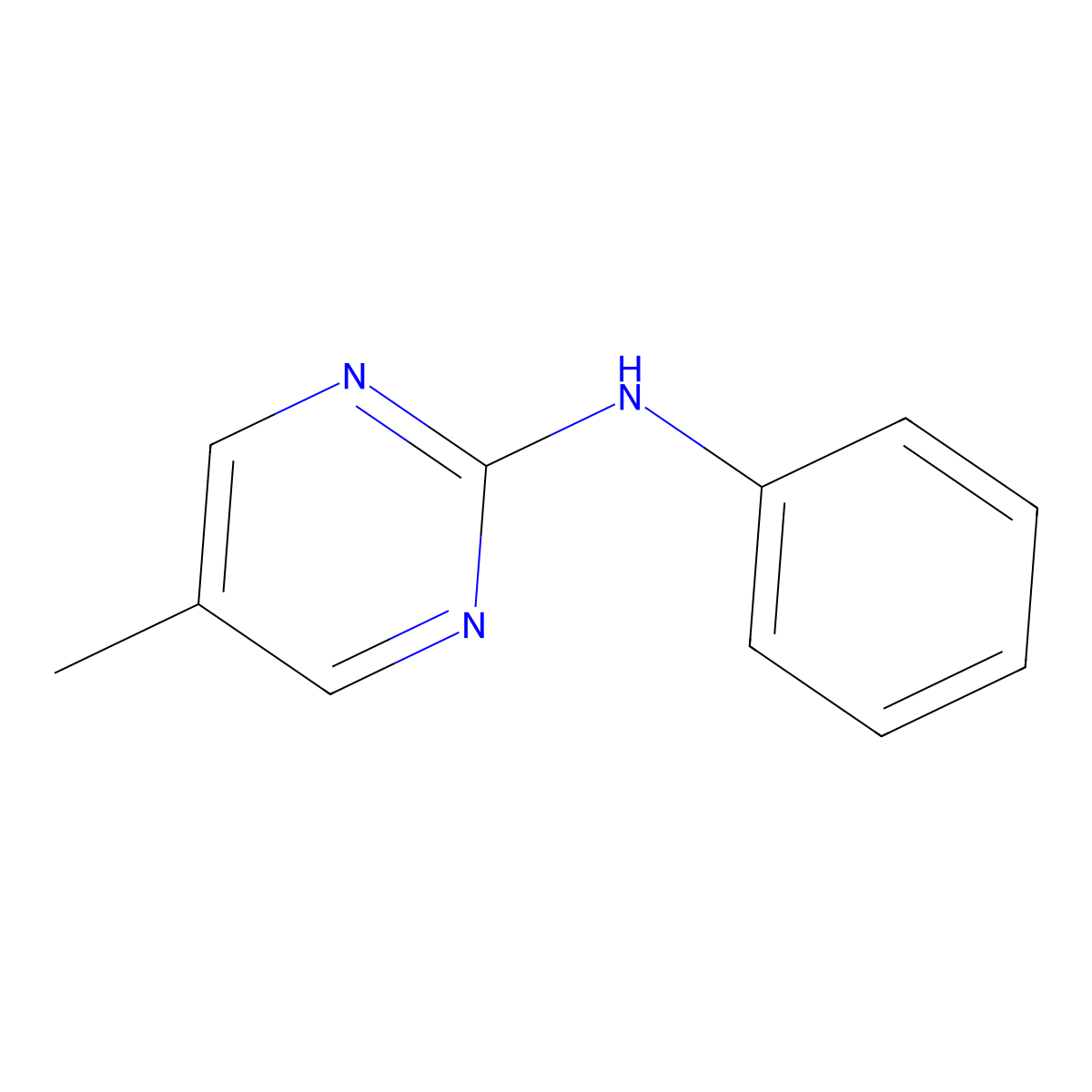 5-methyl-N-phenylpyrimidin-2-amine molecular structure, CAS 1566947-15-6