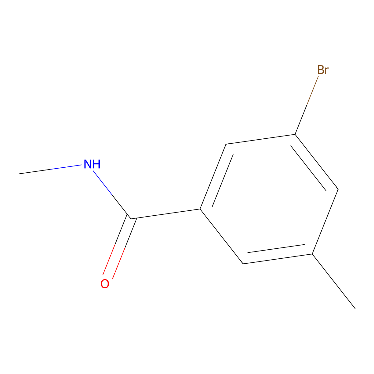 3-Bromo-N,5-dimethylbenzamide molecular structure, CAS 1567064-72-5