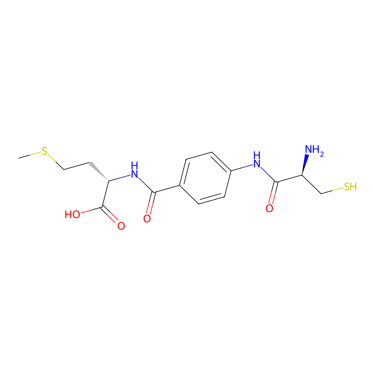 H-Cys-4-Abz-Met-OH molecular structure, CAS 156707-43-6