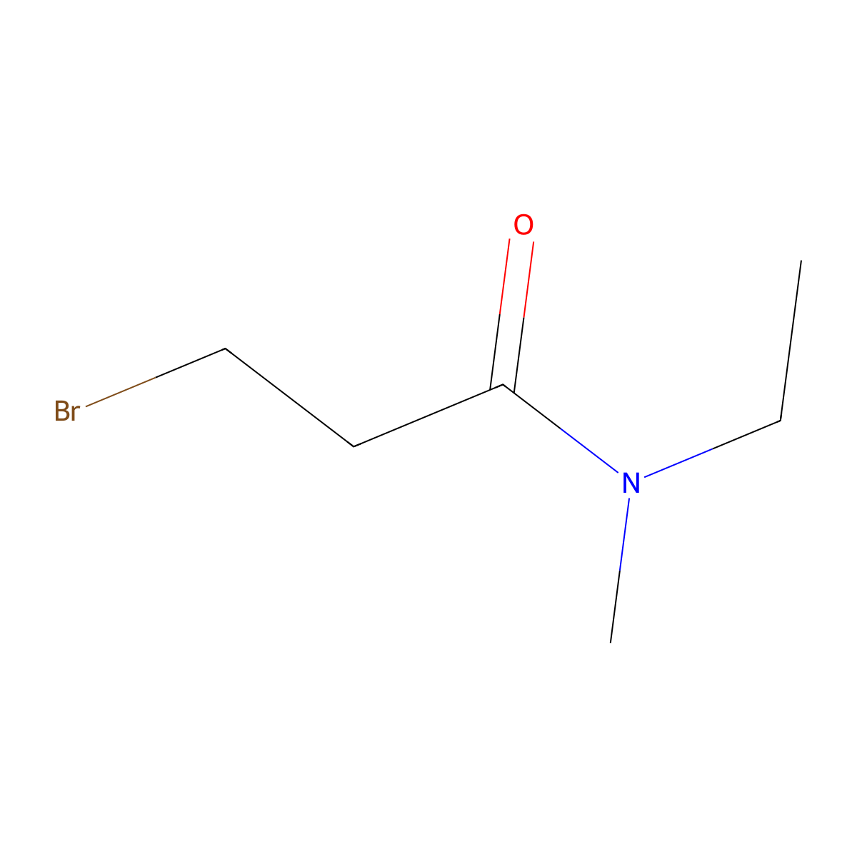 3-bromo-N-ethyl-N-methylpropanamide molecular structure, CAS 1567076-71-4