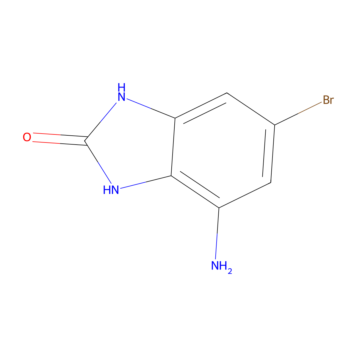 7-amino-5-bromo-1H-1,3-benzodiazol-2-ol molecular structure, CAS 1567085-09-9
