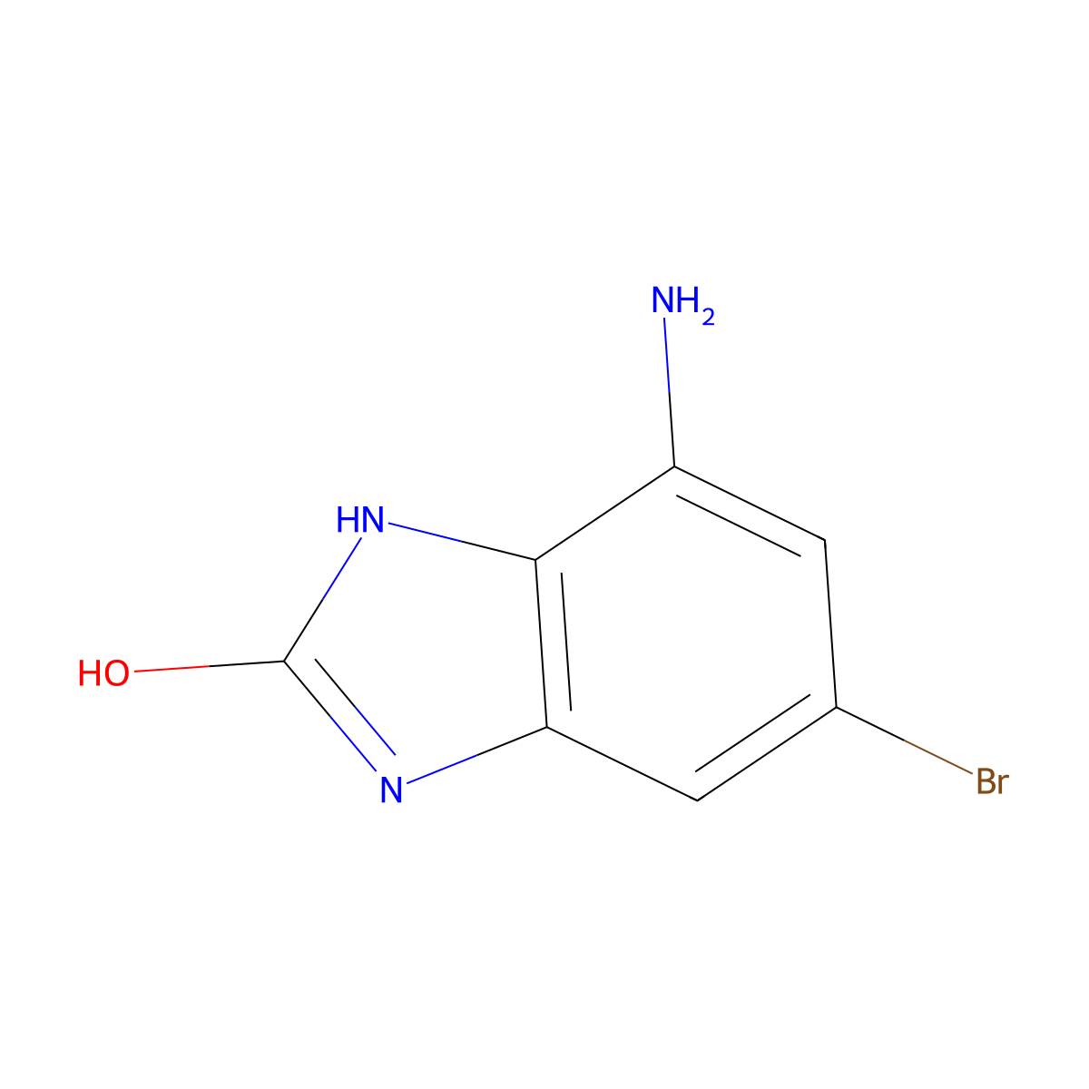 7-amino-5-bromo-1H-1,3-benzodiazol-2-ol molecular structure, CAS 1567085-09-9