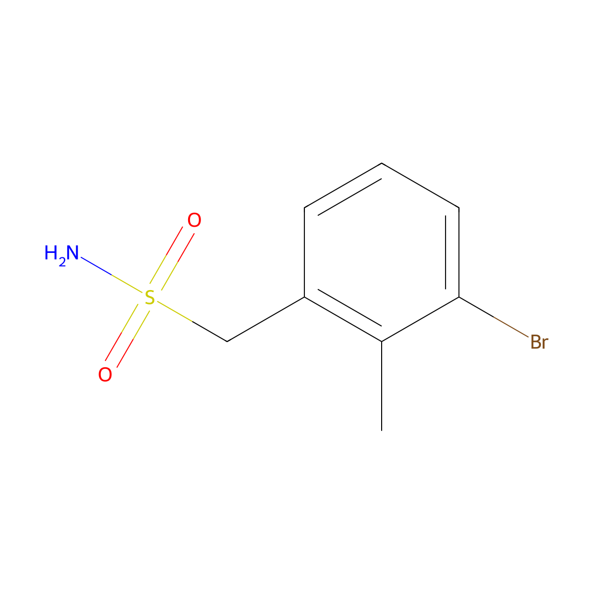 (3-Bromo-2-methylphenyl)methanesulfonamide molecular structure, CAS 1567106-72-2