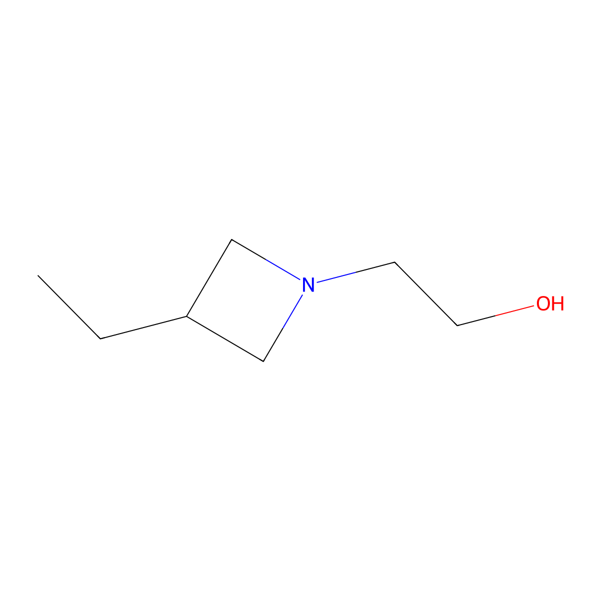 2-(3-Ethylazetidin-1-yl)ethan-1-ol molecular structure, CAS 1567108-29-5