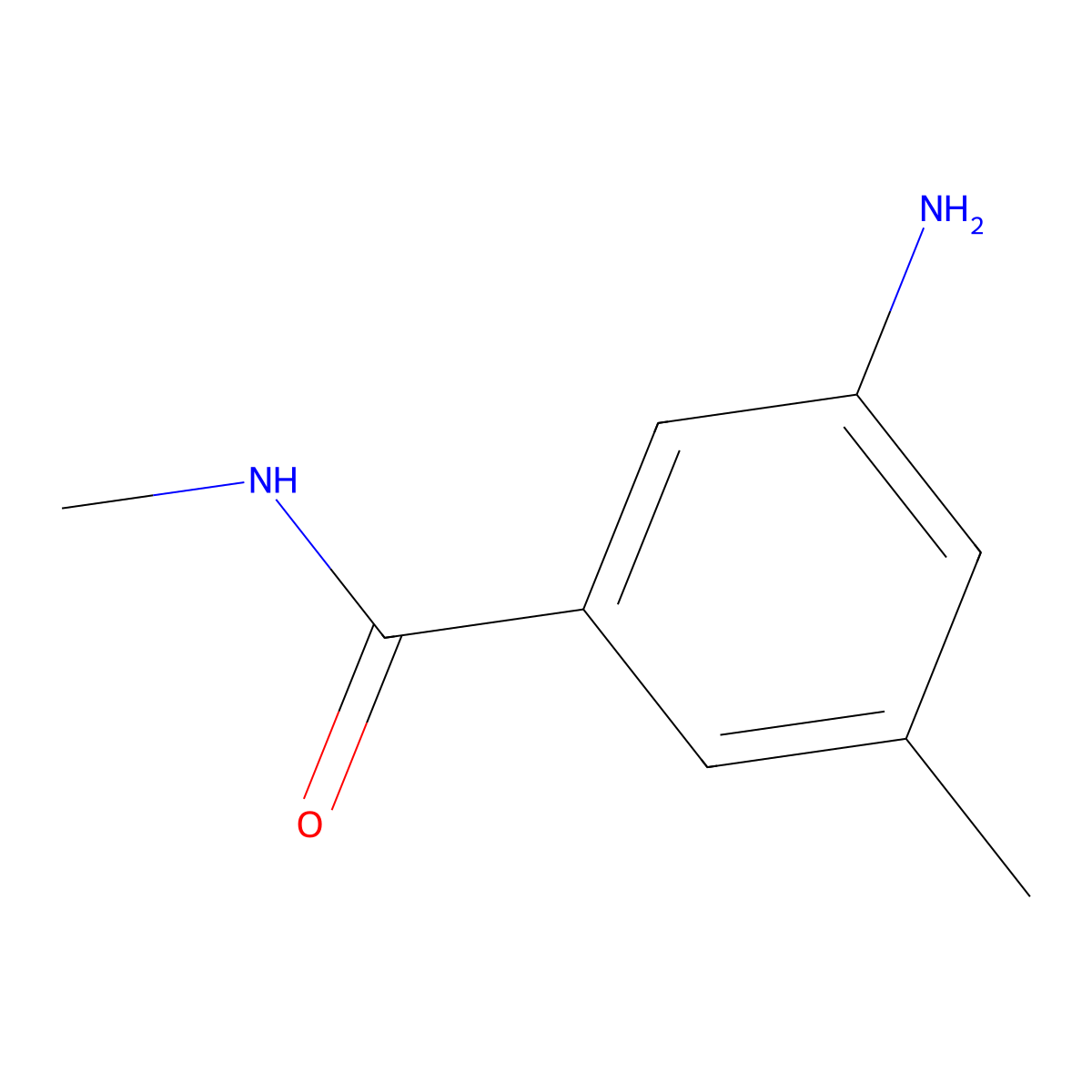 3-amino-N,5-dimethylbenzamide molecular structure, CAS 1567108-96-6