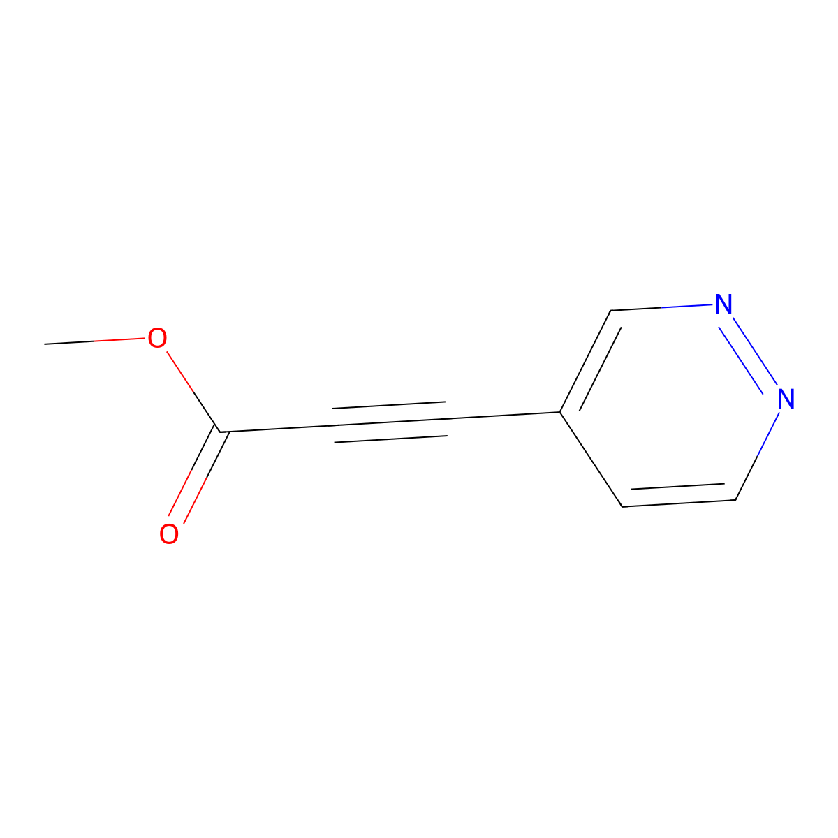 Methyl 3-(pyridazin-4-YL)propiolate molecular structure, CAS 1567124-43-9