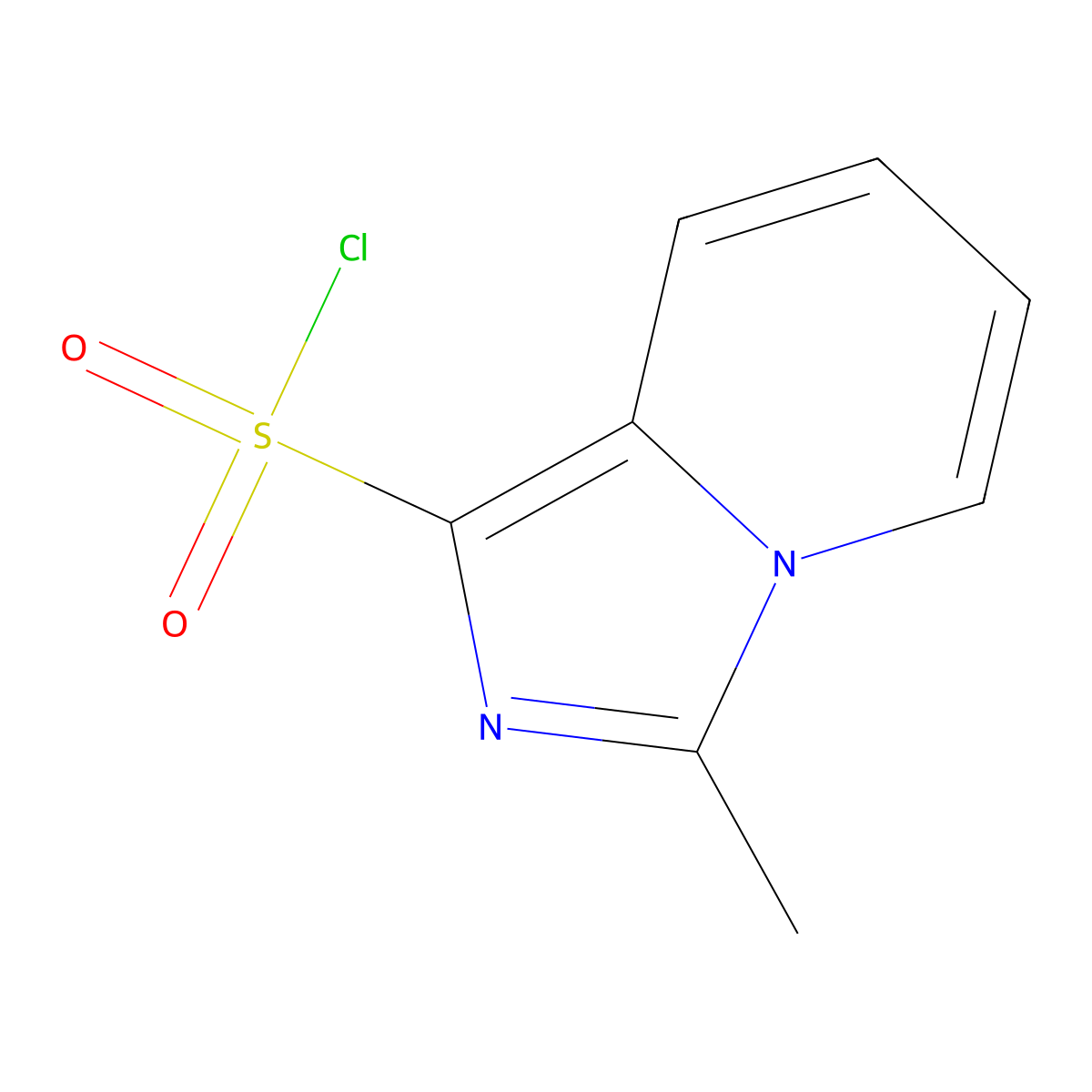 3-Methylimidazo[1,5-a]pyridine-1-sulfonyl chloride molecular structure, CAS 1567128-32-8