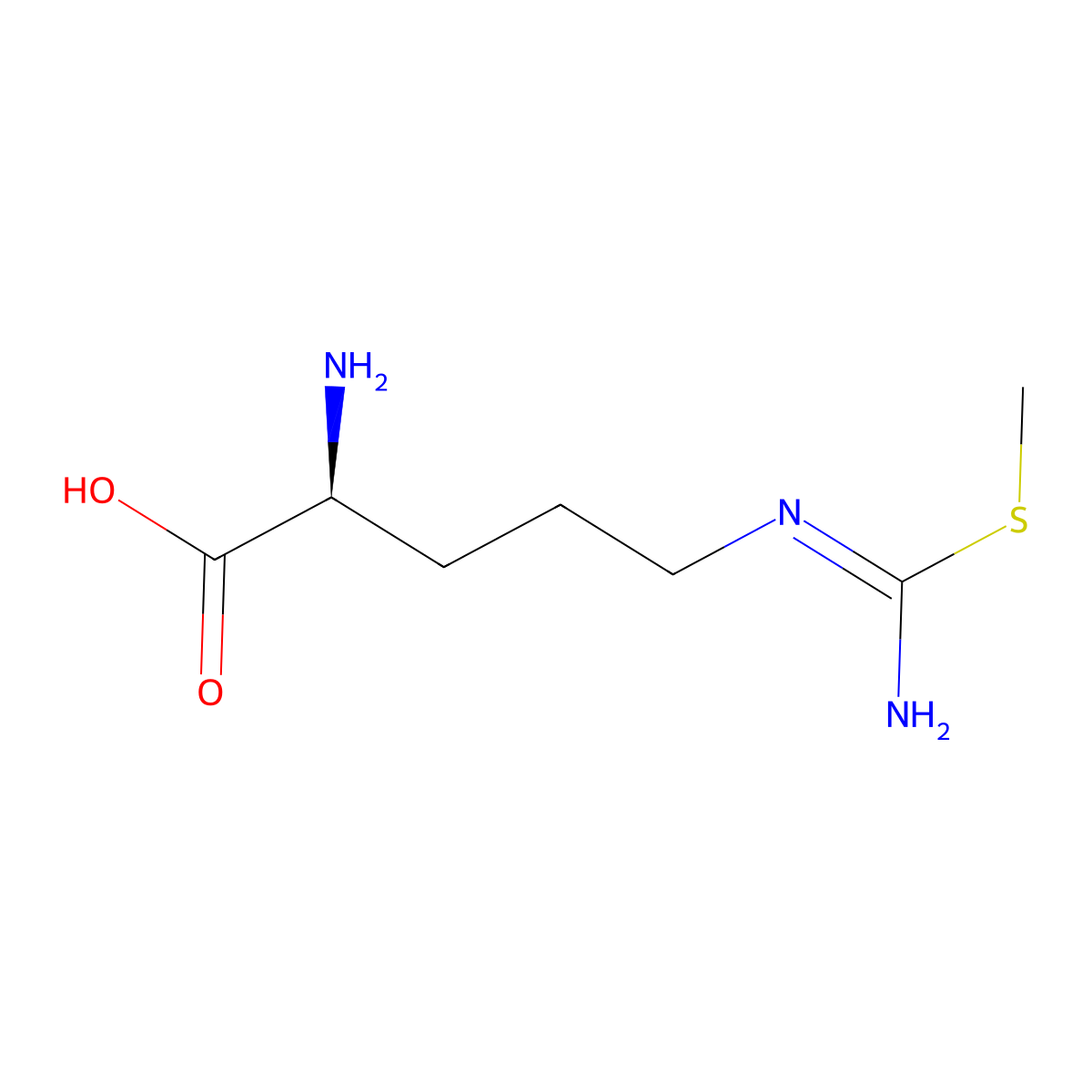 S-methyl-L-thiocitrulline molecular structure, CAS 156719-41-4