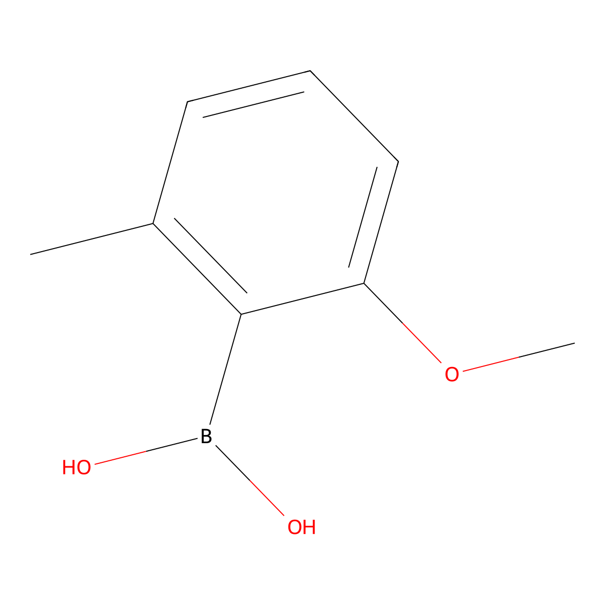 (2-Methoxy-6-methylphenyl)boronic acid molecular structure, CAS 1567218-43-2