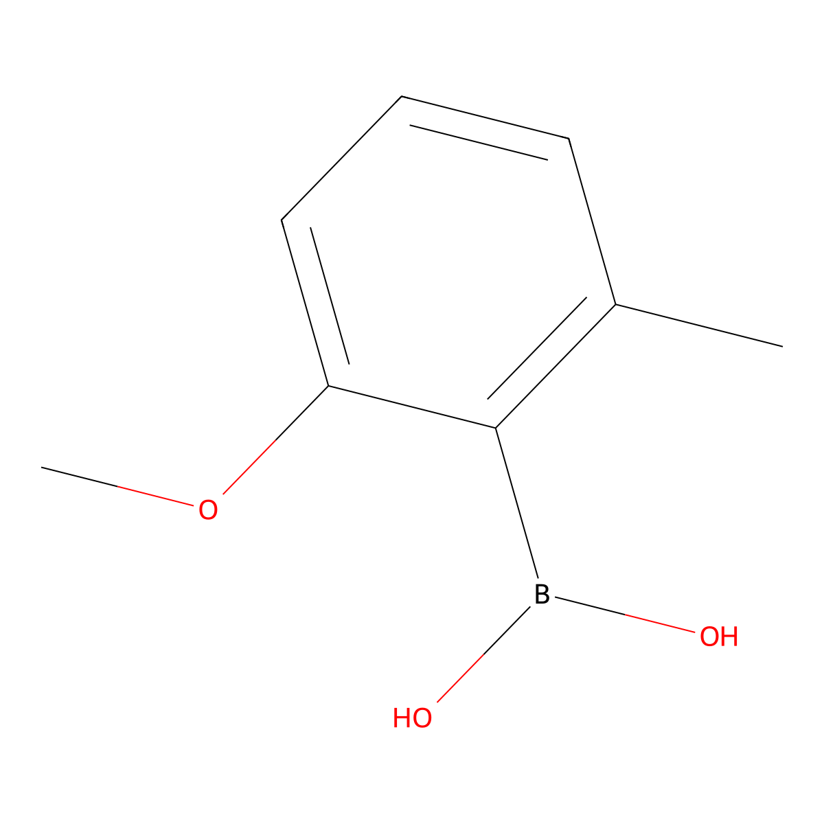 (2-Methoxy-6-methylphenyl)boronic acid molecular structure, CAS 1567218-43-2